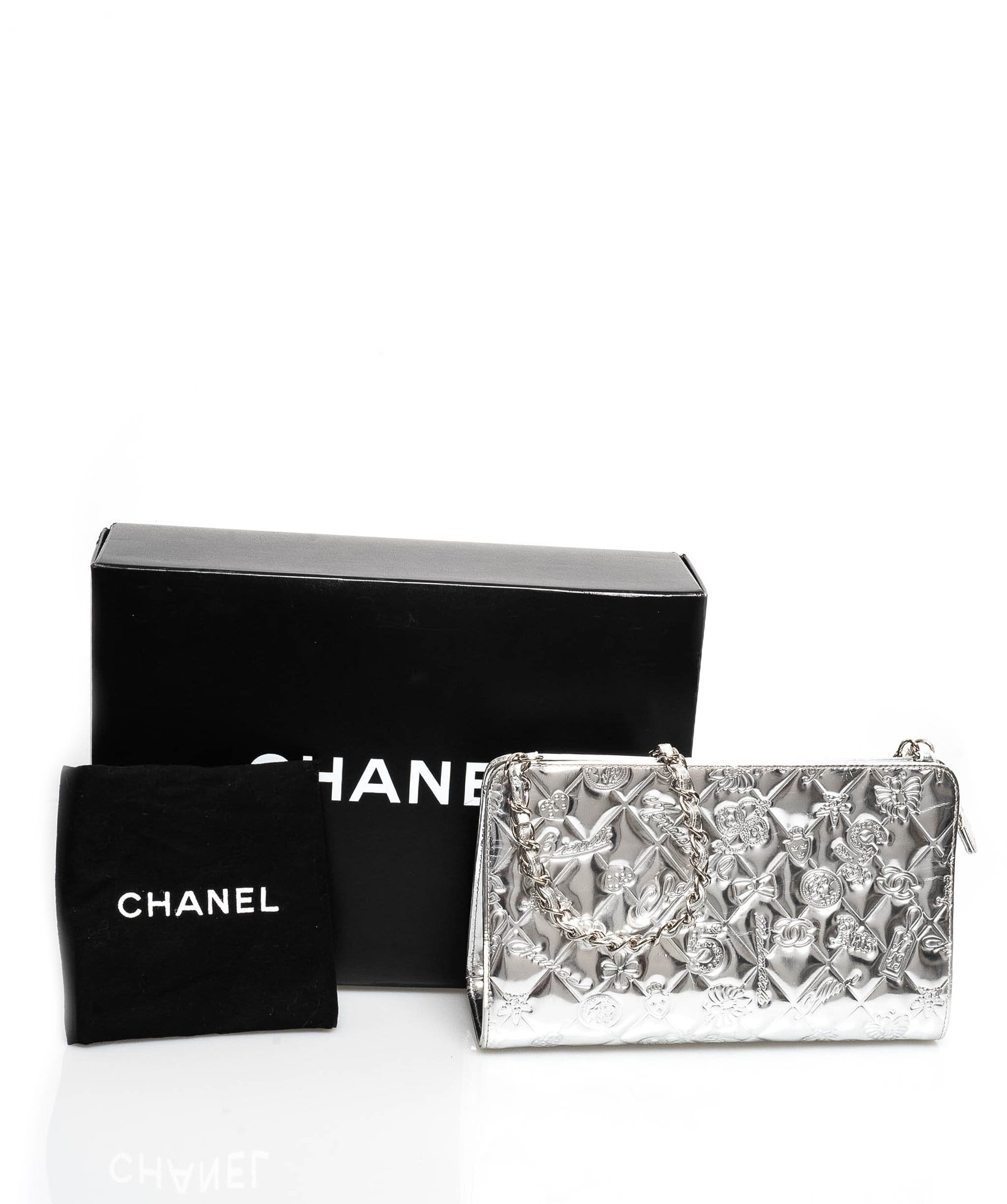 Chanel Chanel Silver Charm Shoulder Bag - ADL1323