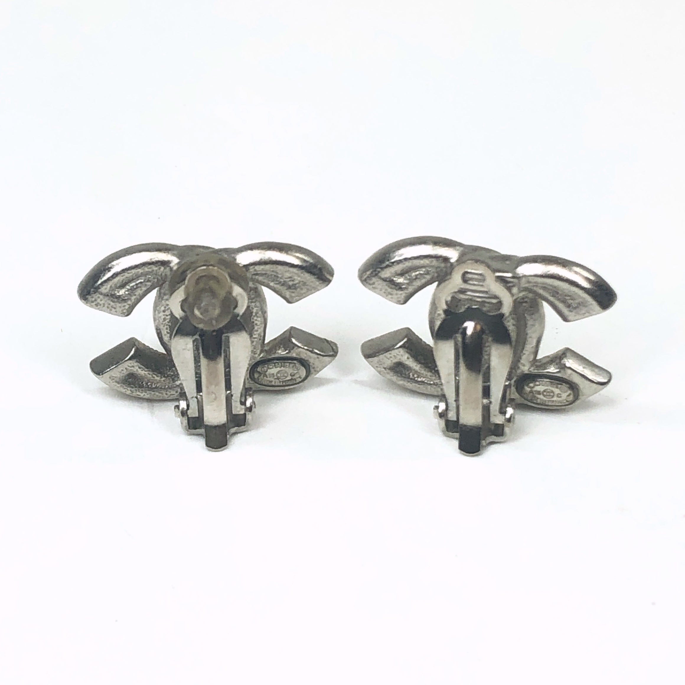 Chanel Chanel Silver Clip On Earrings PXL2392