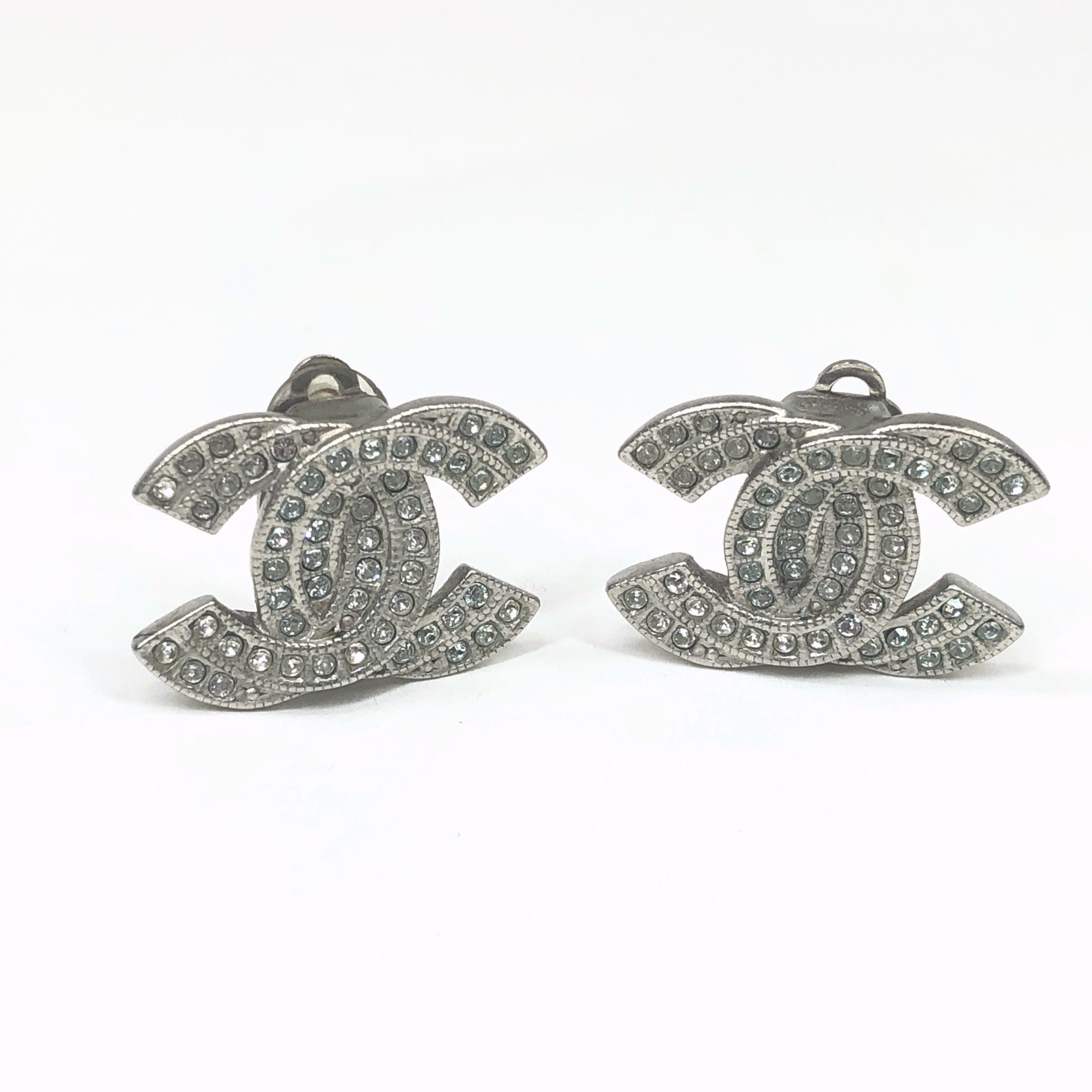 Chanel Chanel Silver Clip On Earrings PXL2392