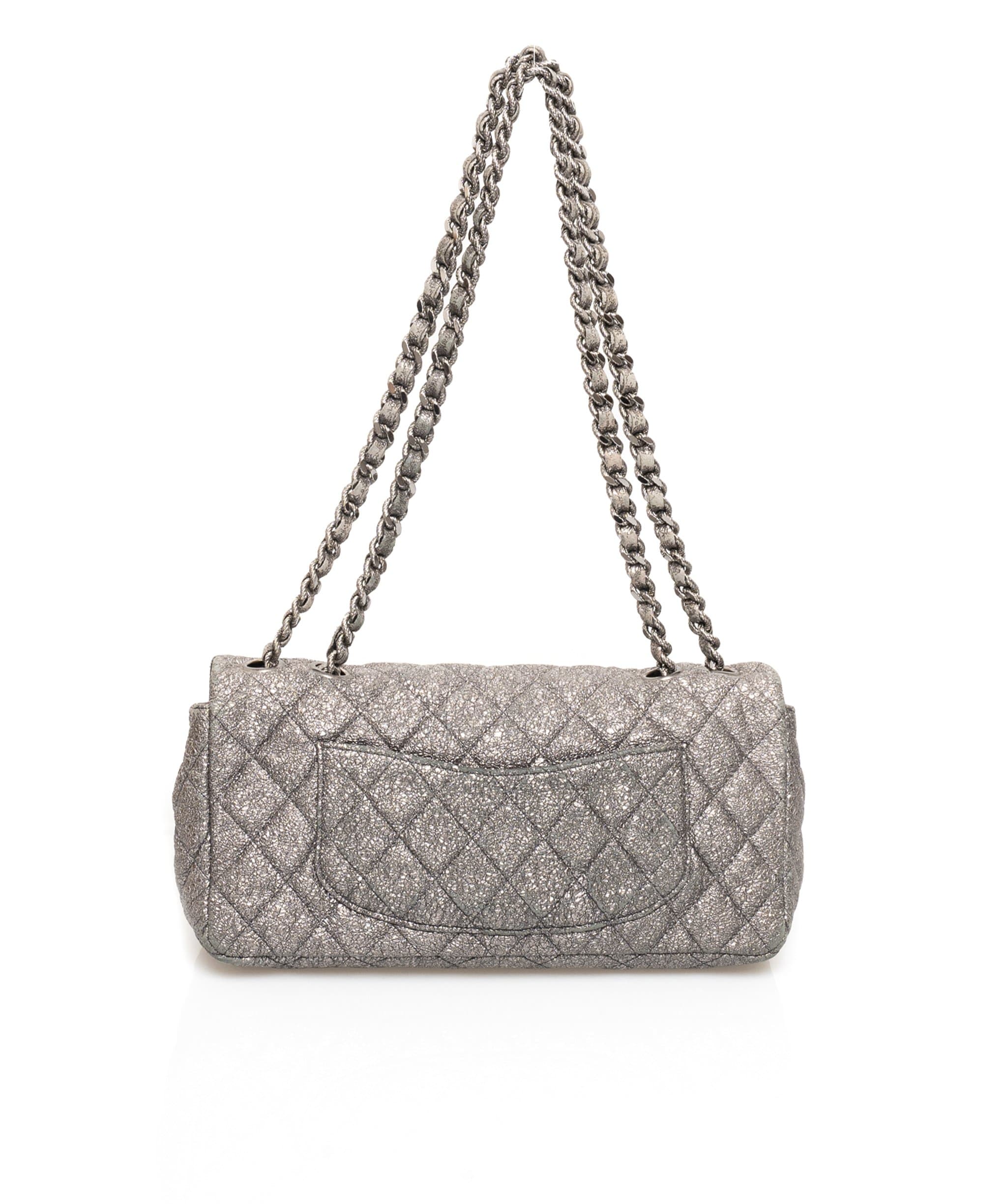 Chanel Chanel Silver Metallic East West Bag - AWL1619