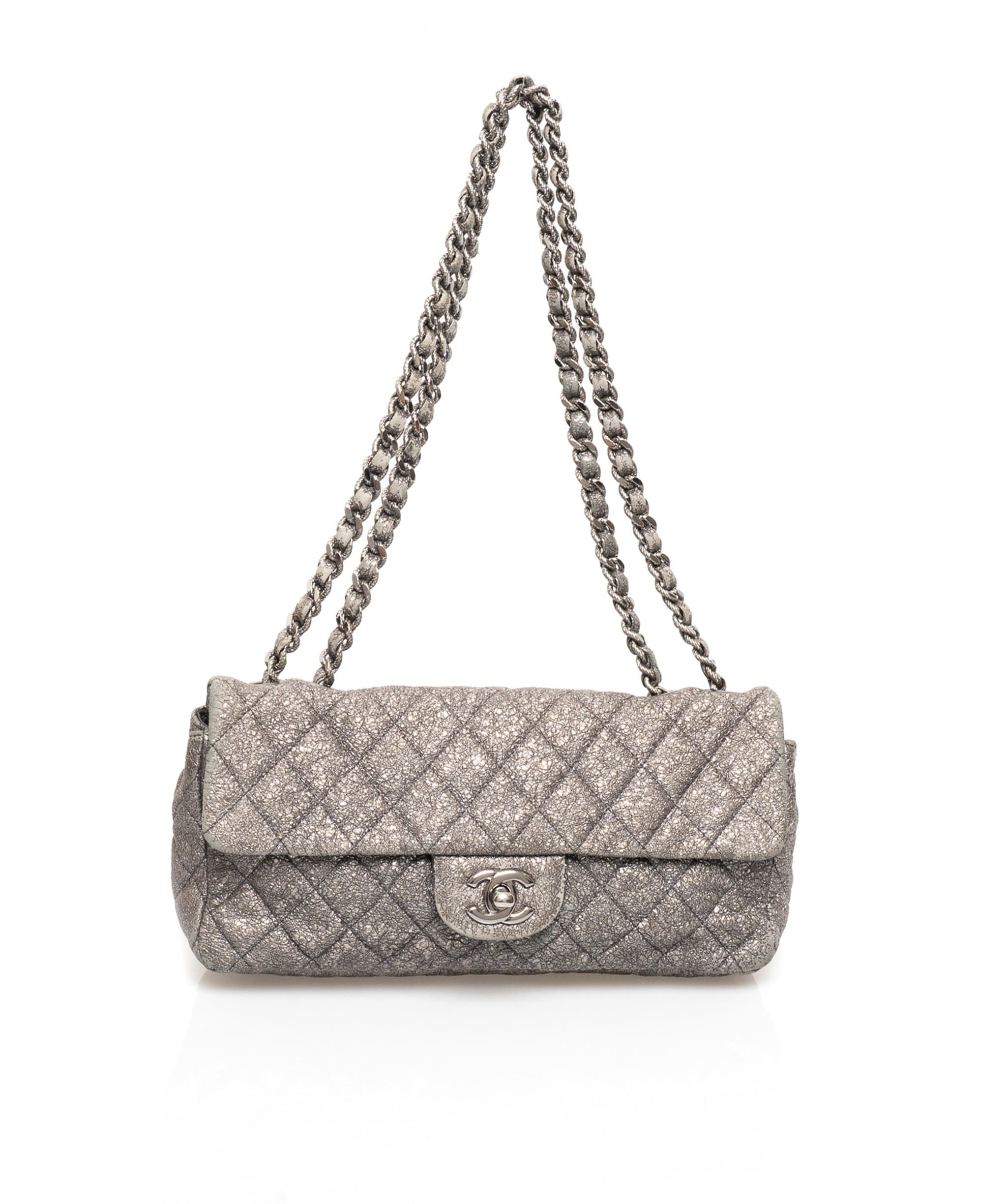 Chanel Chanel Silver Metallic East West Bag - AWL1619