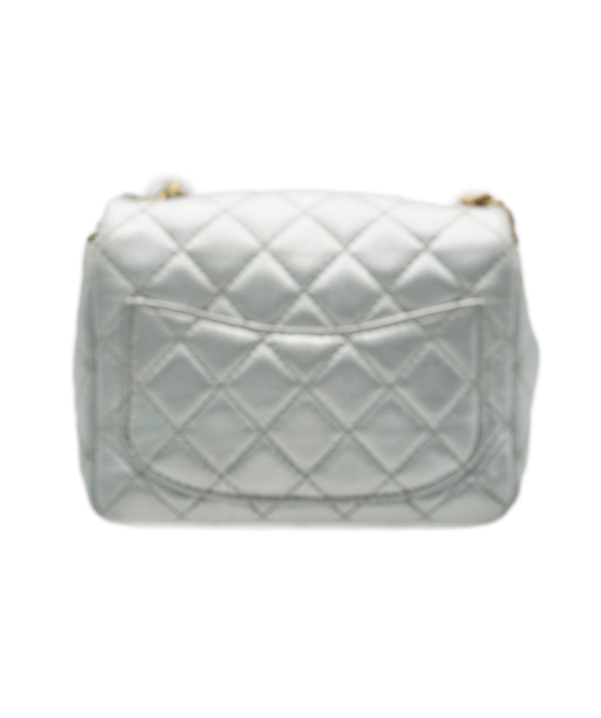 Chanel Chanel Silver Mini Classic Flap with GHW - ALC0418