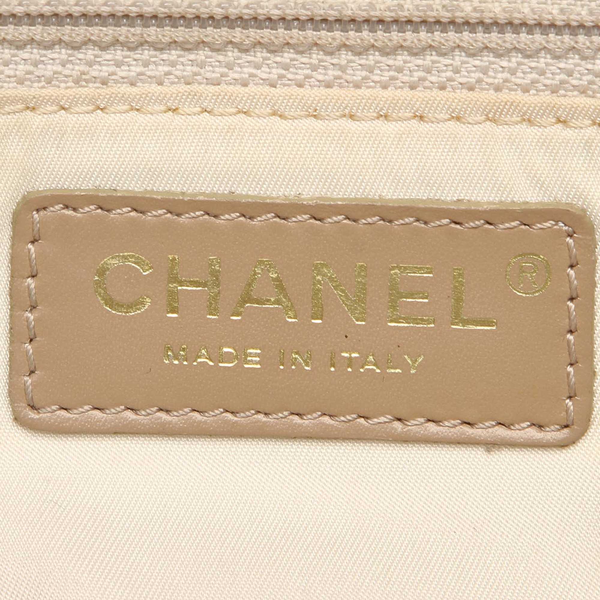 Chanel Chanel Small New Travel Line Light Beige Nylon Handbag - AWL1549