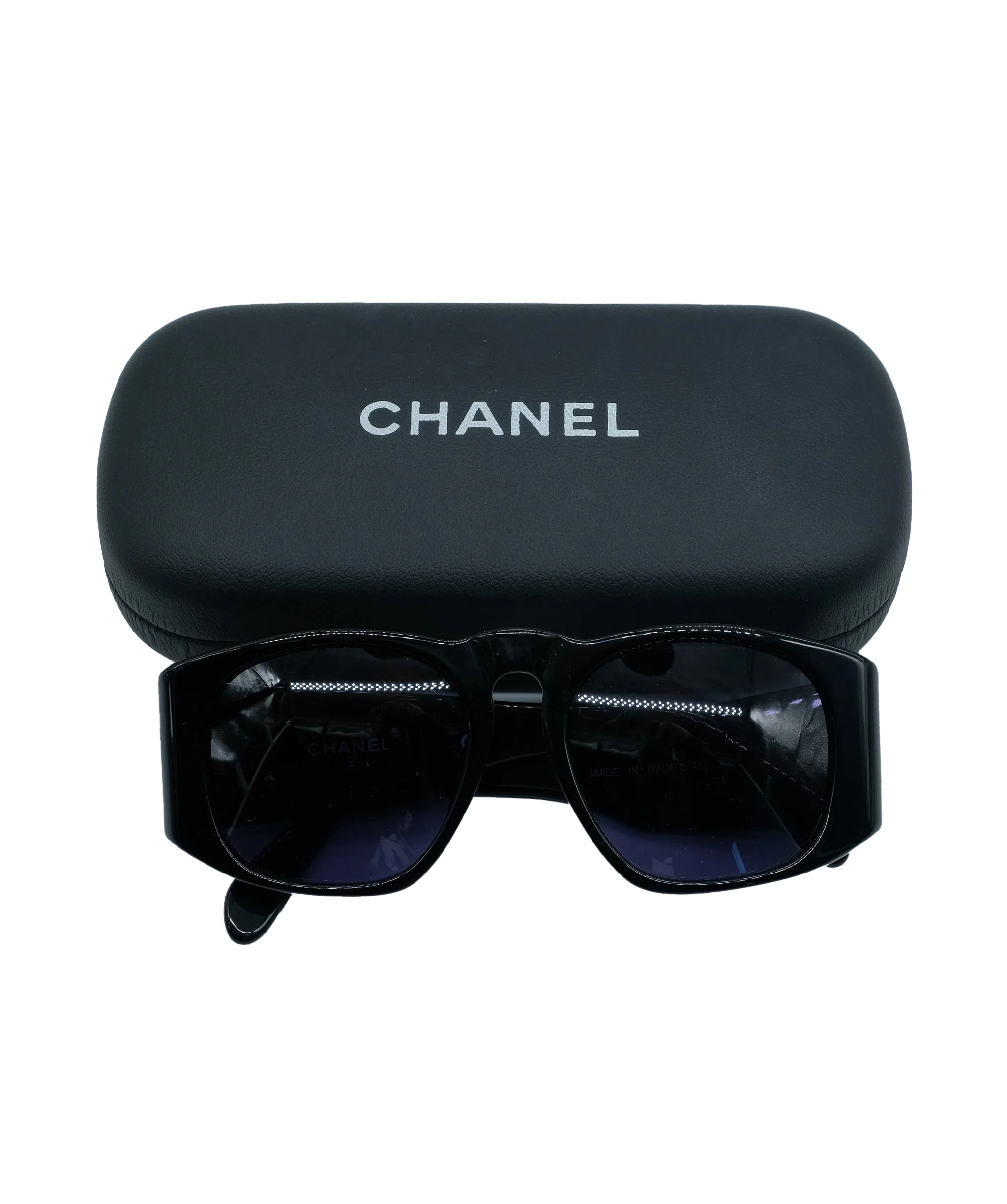 Chanel CHANEL Sunglasses Black CC Auth ar8518 AWL4563