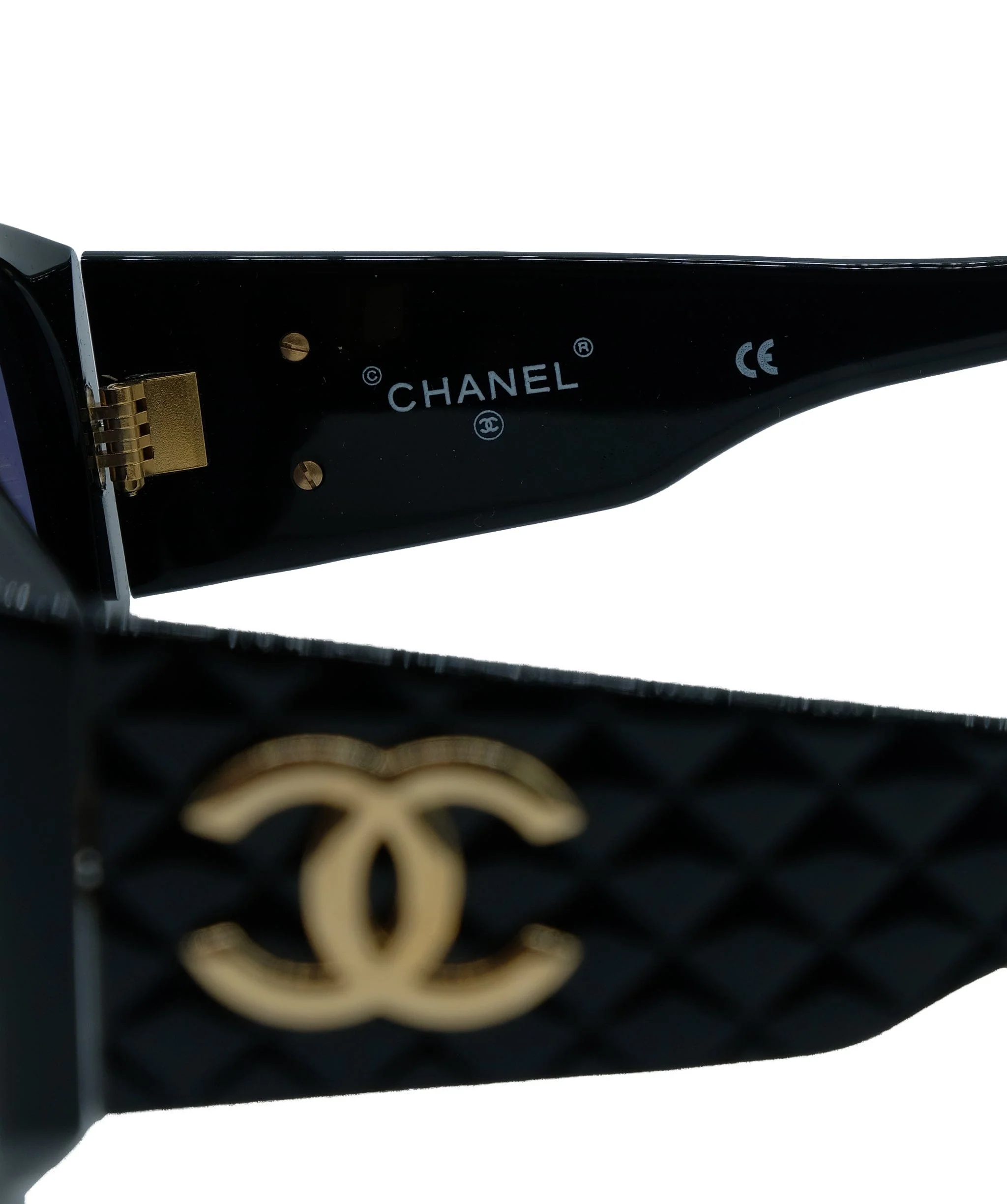 Chanel CHANEL Sunglasses Black CC Auth ar8518 AWL4563