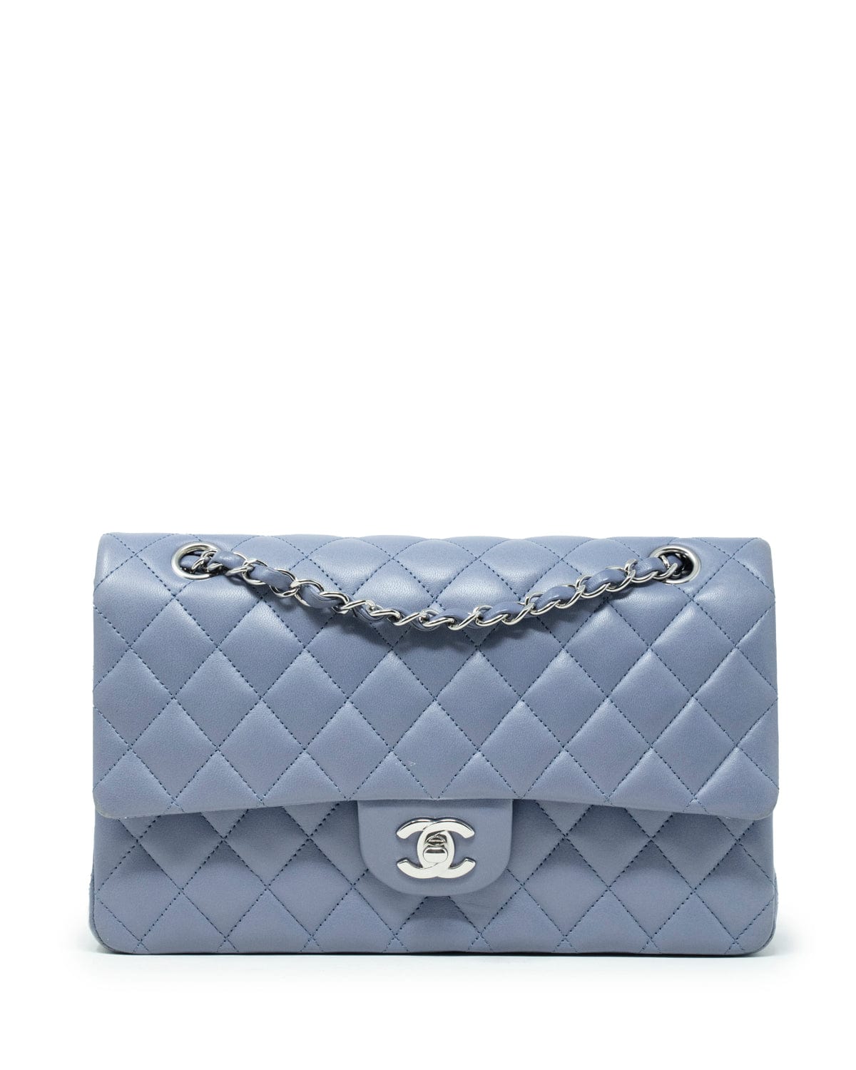 Chanel Chanel Timeless Classic Bag Lambskin Bleuet shw ASL3406