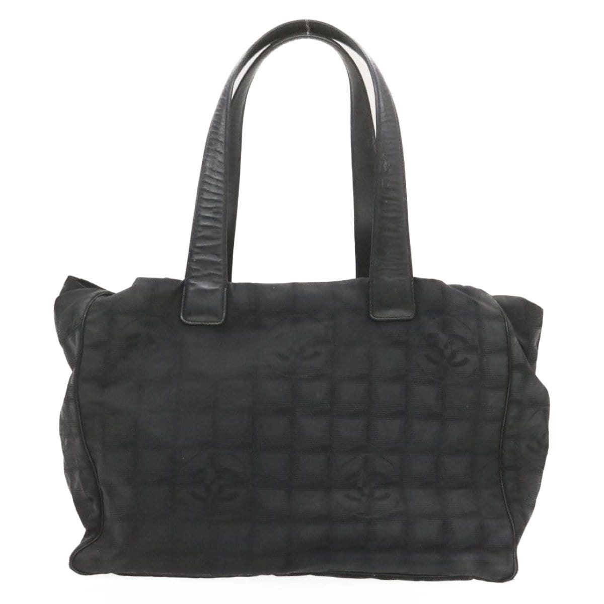 Chanel CHANEL Travel Line Tote Black Nylon Sports Bag