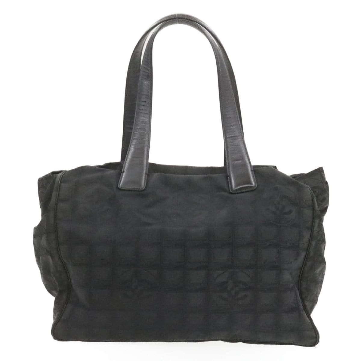 Chanel CHANEL Travel Line Tote Black Nylon Sports Bag