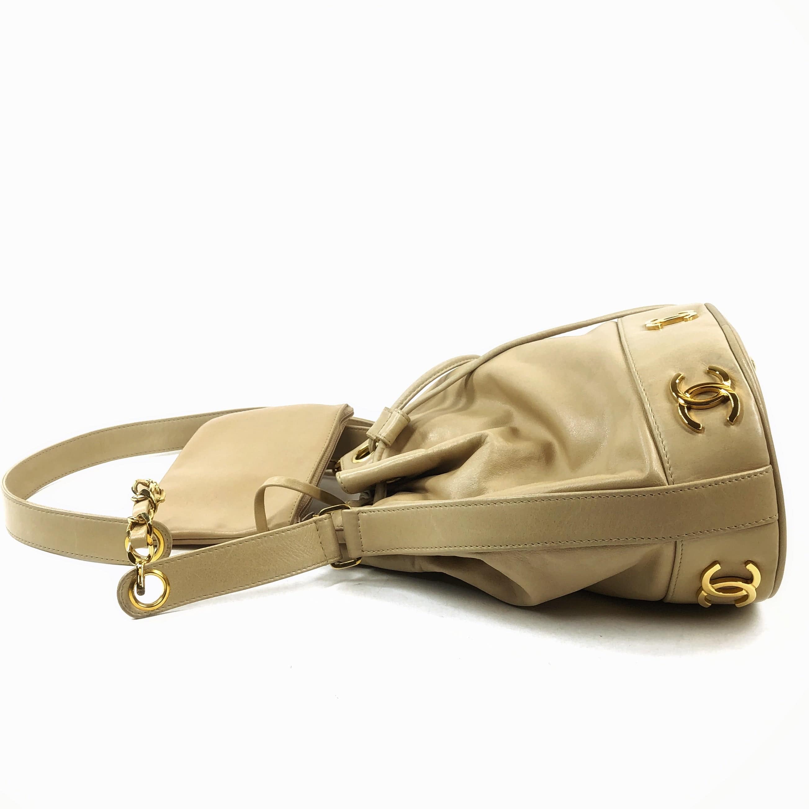 Chanel Chanel Triple Coco Drawstring Bucket Bag PXL1743