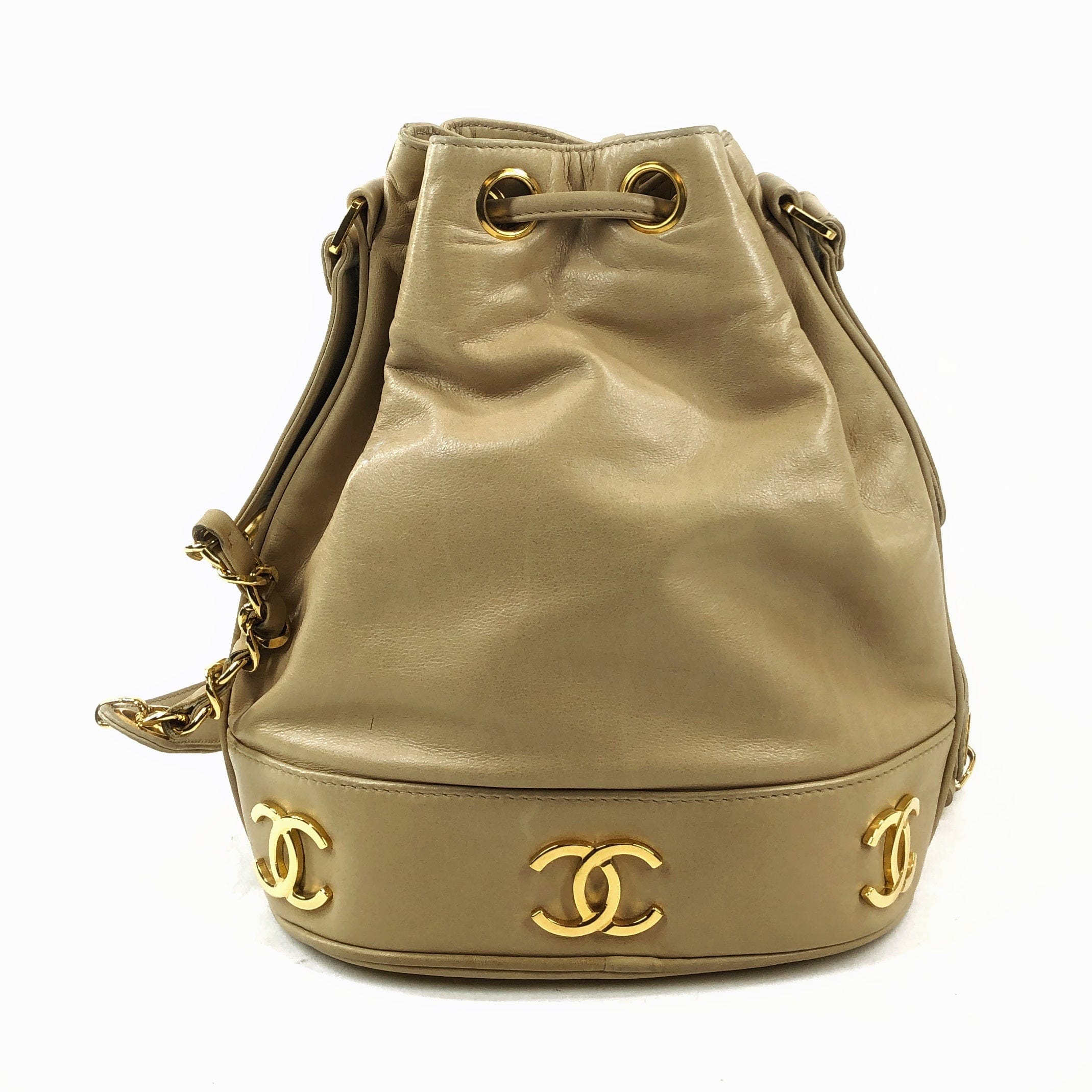 Chanel Chanel Triple Coco Drawstring Bucket Bag PXL1743