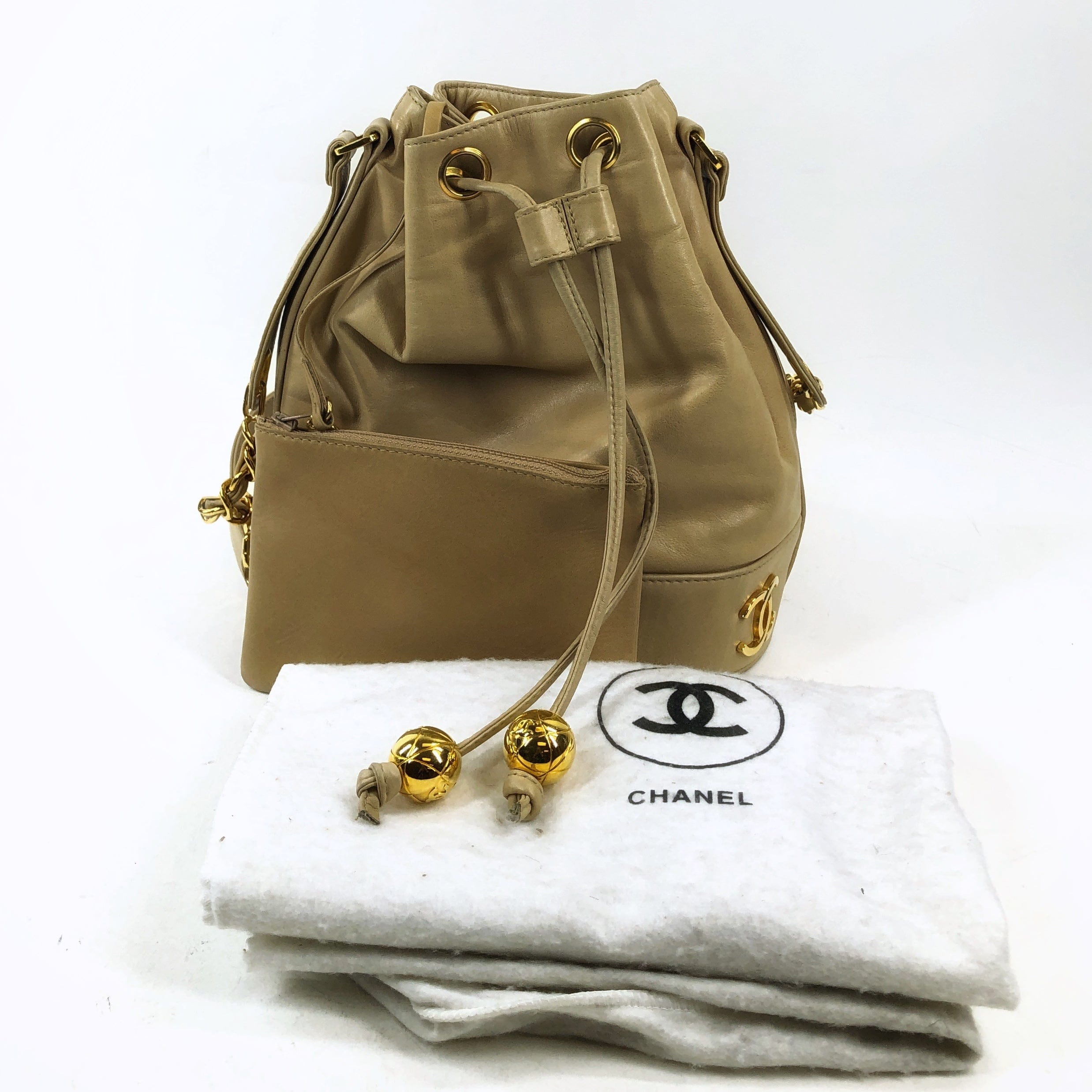 Chanel Chanel Triple Coco Drawstring Bucket Bag PXL1743