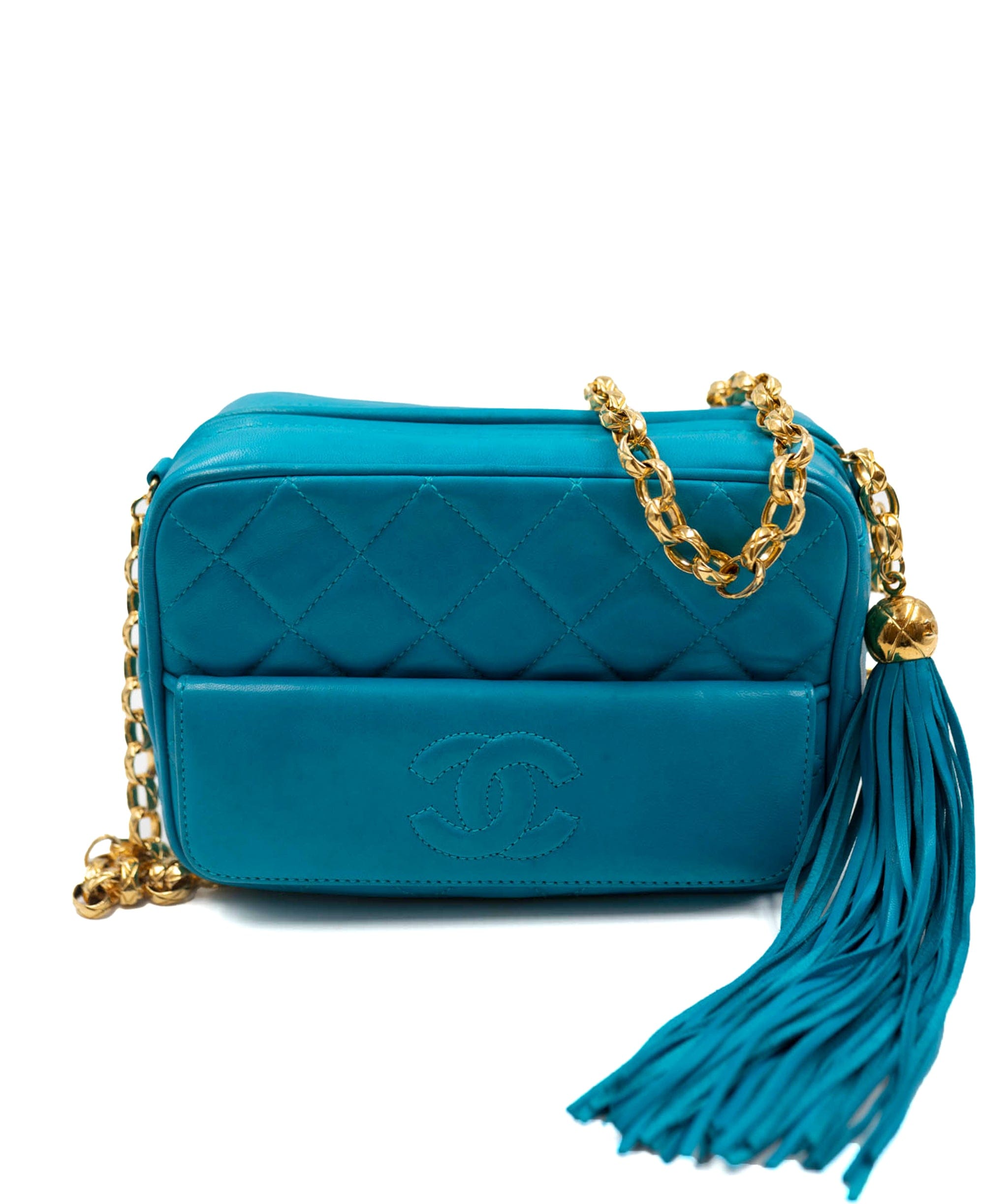 Chanel Chanel Turqouise Blue Camera bag with GHW - AWL3635