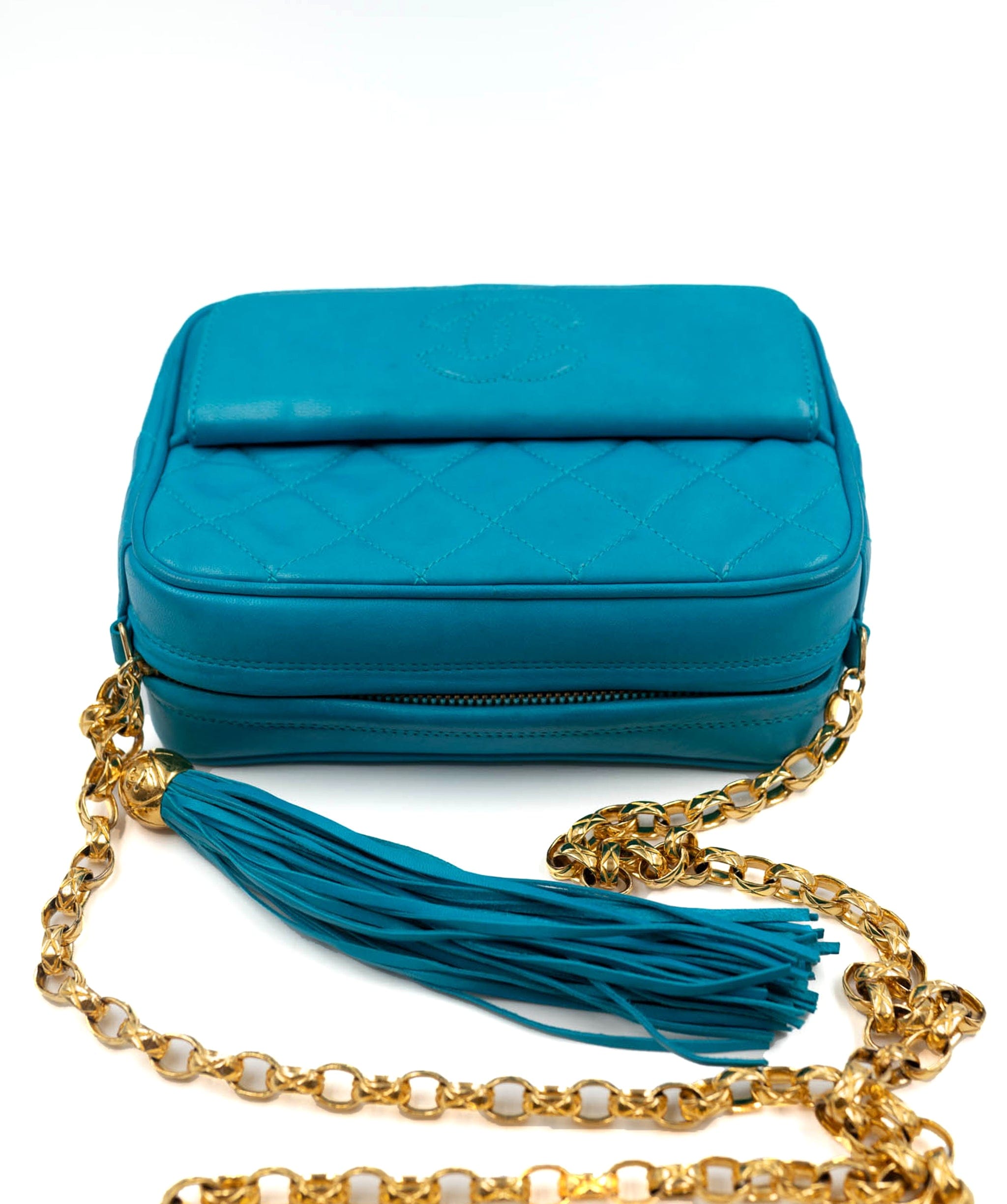 Chanel Chanel Turqouise Blue Camera bag with GHW - AWL3635