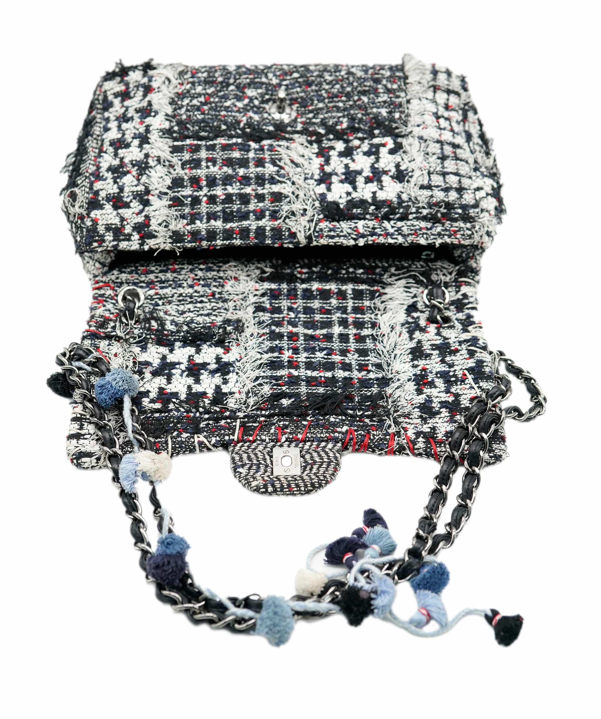 Chanel Chanel Tweed Jumbo bag with Pom Poms - AWC2005