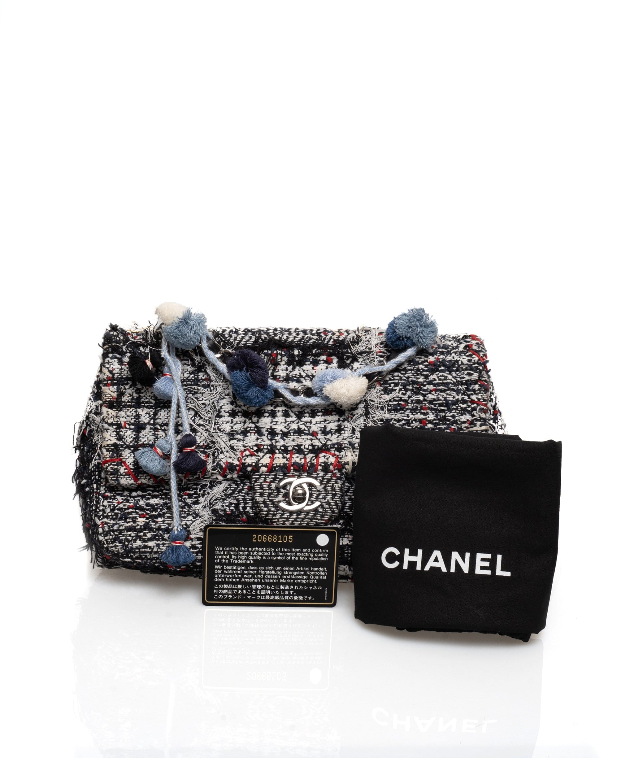 Chanel Chanel tweed Pom-Pom Single Flap bag - ADL1409