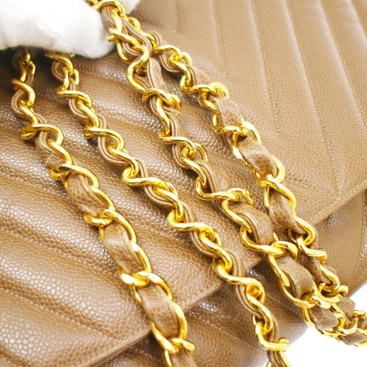 Chanel Chanel V Stitch Classic Flap Maxi Chain Shoulder Bag - ASL1946