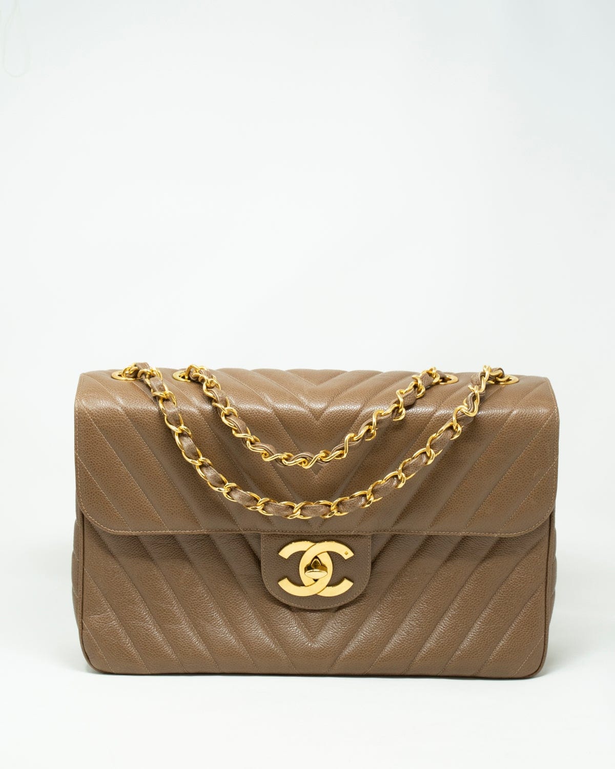 Chanel Chanel V Stitch Classic Flap Maxi Chain Shoulder Bag - ASL1946