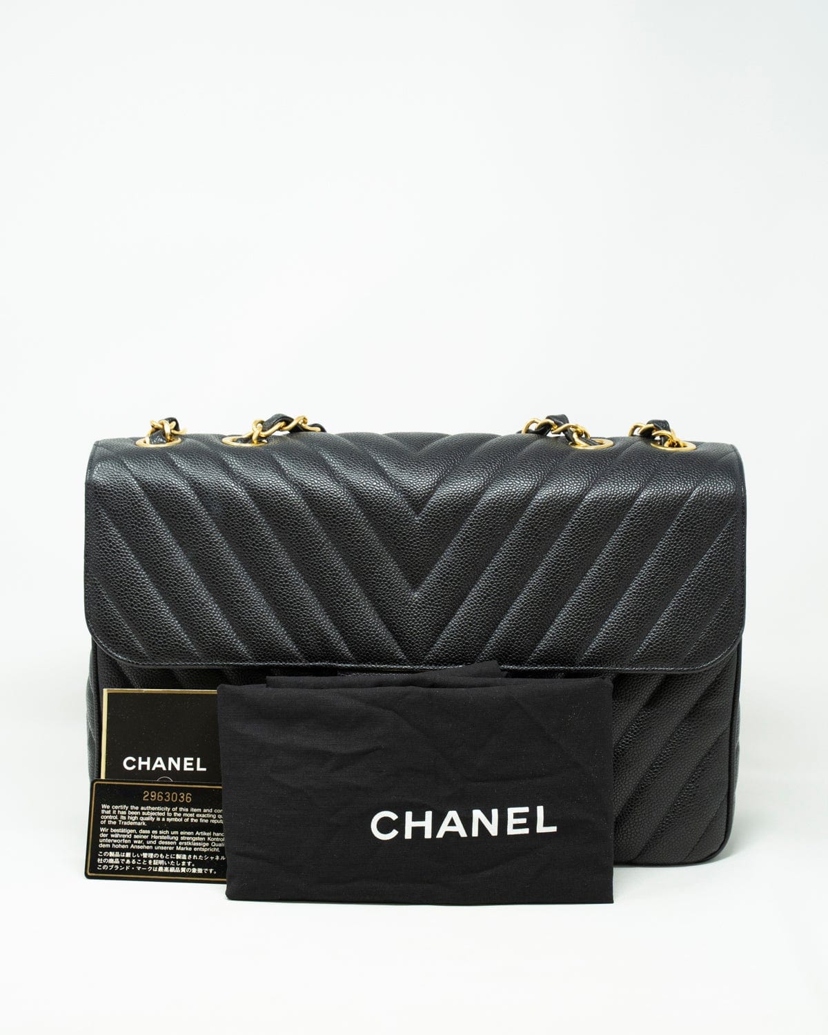 Chanel Chanel V Stitch Classic Flap Maxi Chain Shoulder Bag - ASL1948