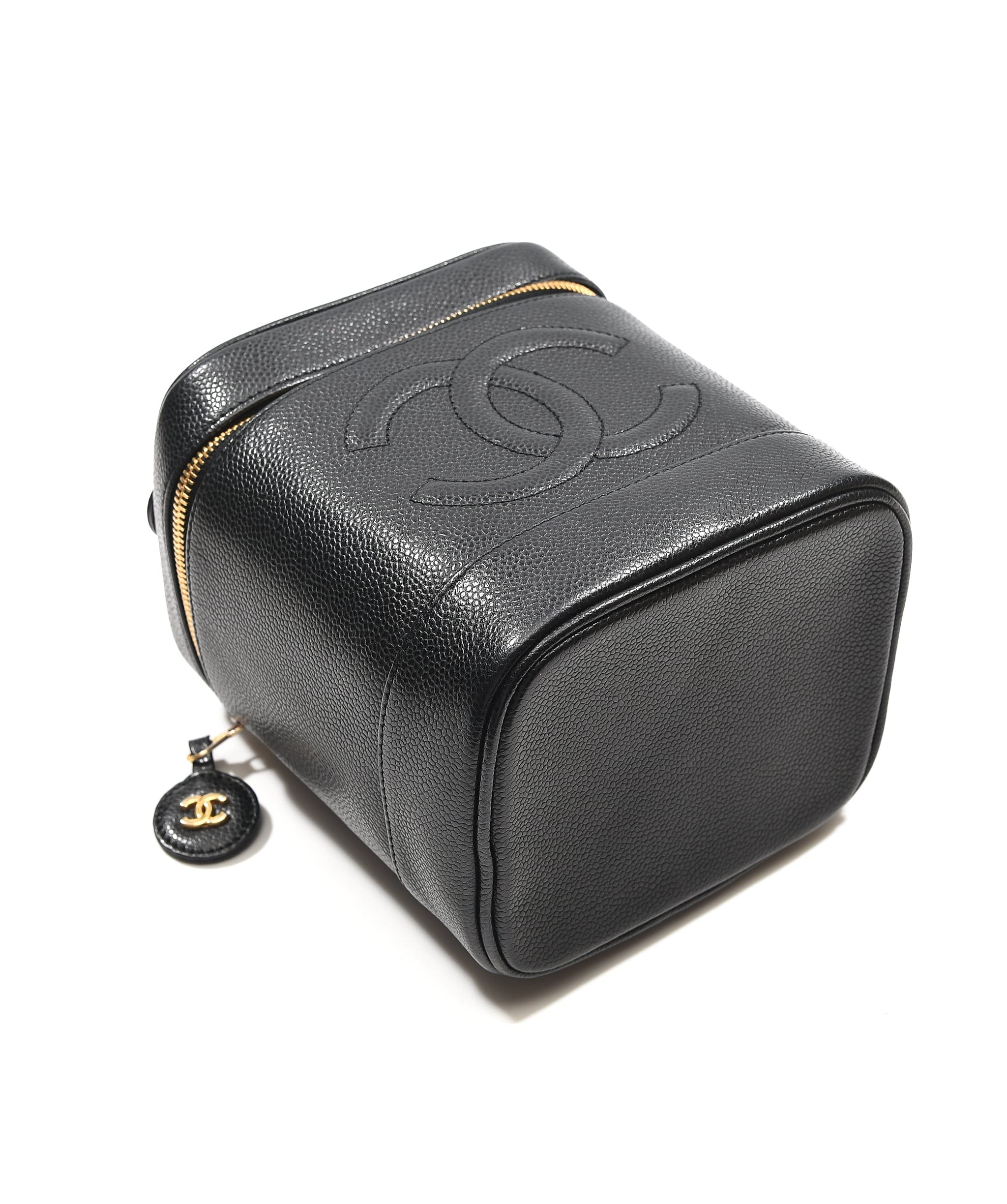 Chanel Chanel Vanity Case Black Caviar GHW SKC1004