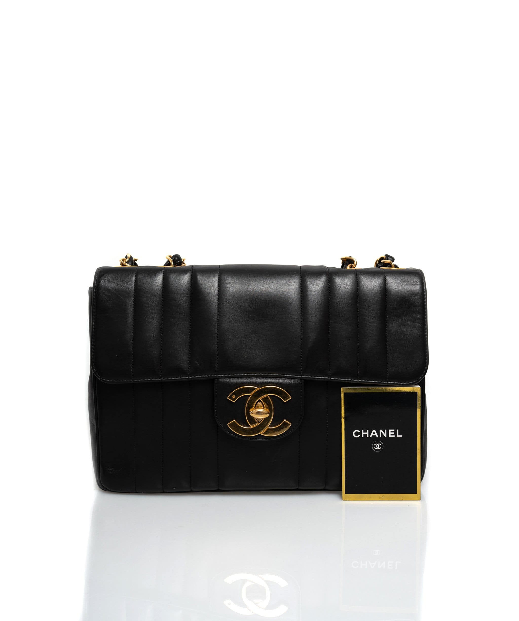 Chanel Chanel Vertical Mademoiselle Jumbo Single Flap Bag - ADL1391