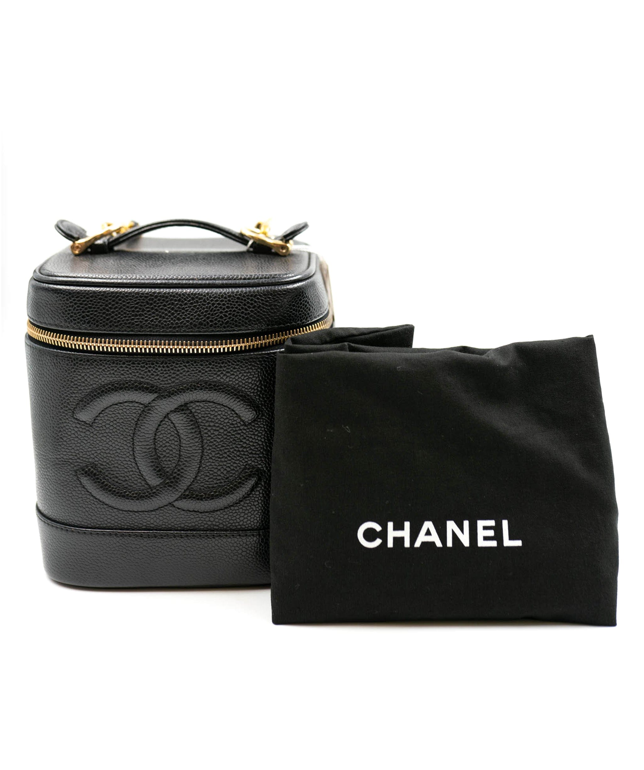 Chanel Chanel VTG Black Vanity Case With GHW SYL1049