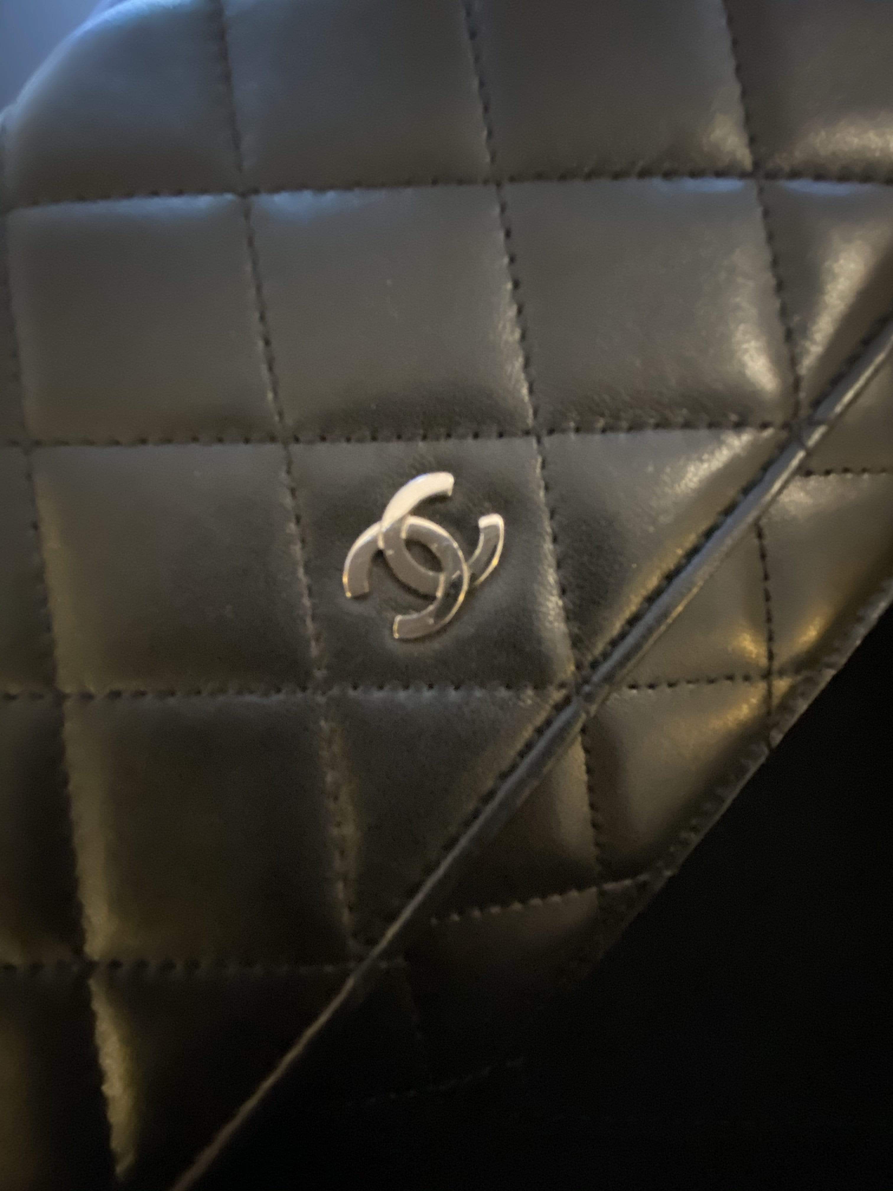 Chanel Chanel Wallet On Chain Black Lambskin shw - ASL1720