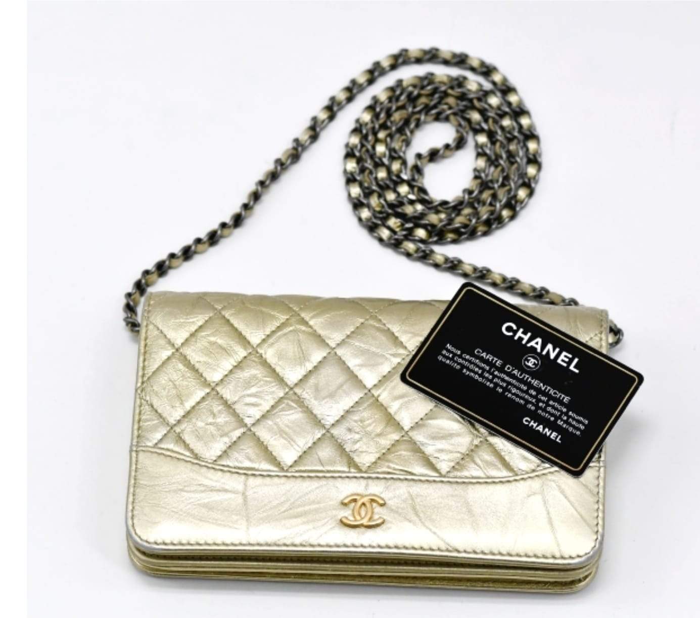 Chanel Chanel wallet on chain gold  - ASC1022