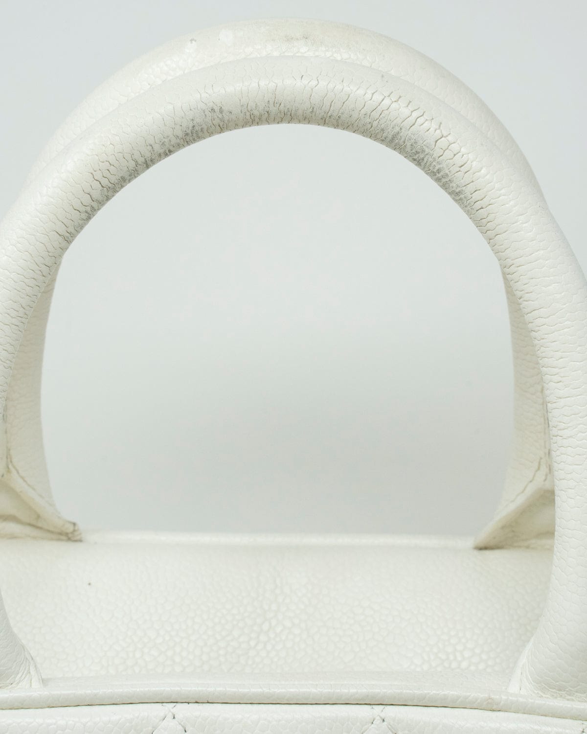 Chanel Chanel White Caviar Bowling Bag GHW  - AGL1869