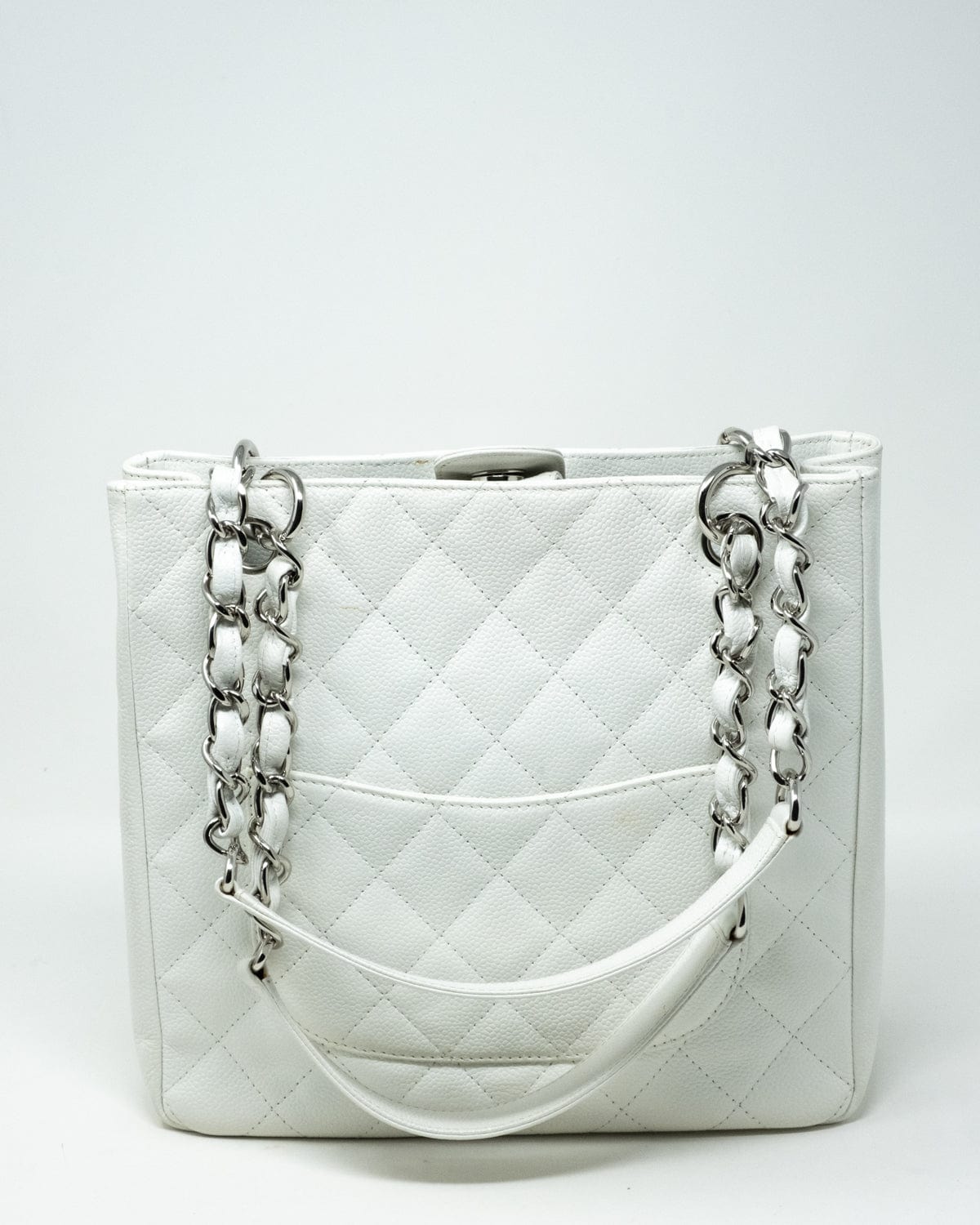 Chanel Chanel White Caviar Leather PST PHW  - AGL1995