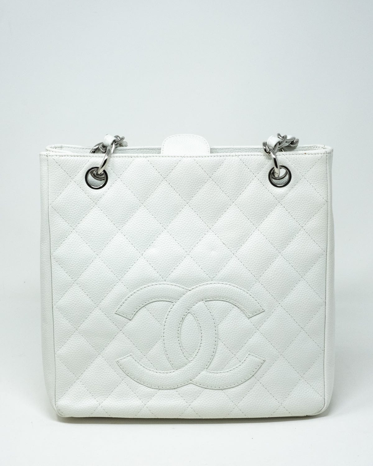 Chanel Chanel White Caviar Leather PST PHW  - AGL1995