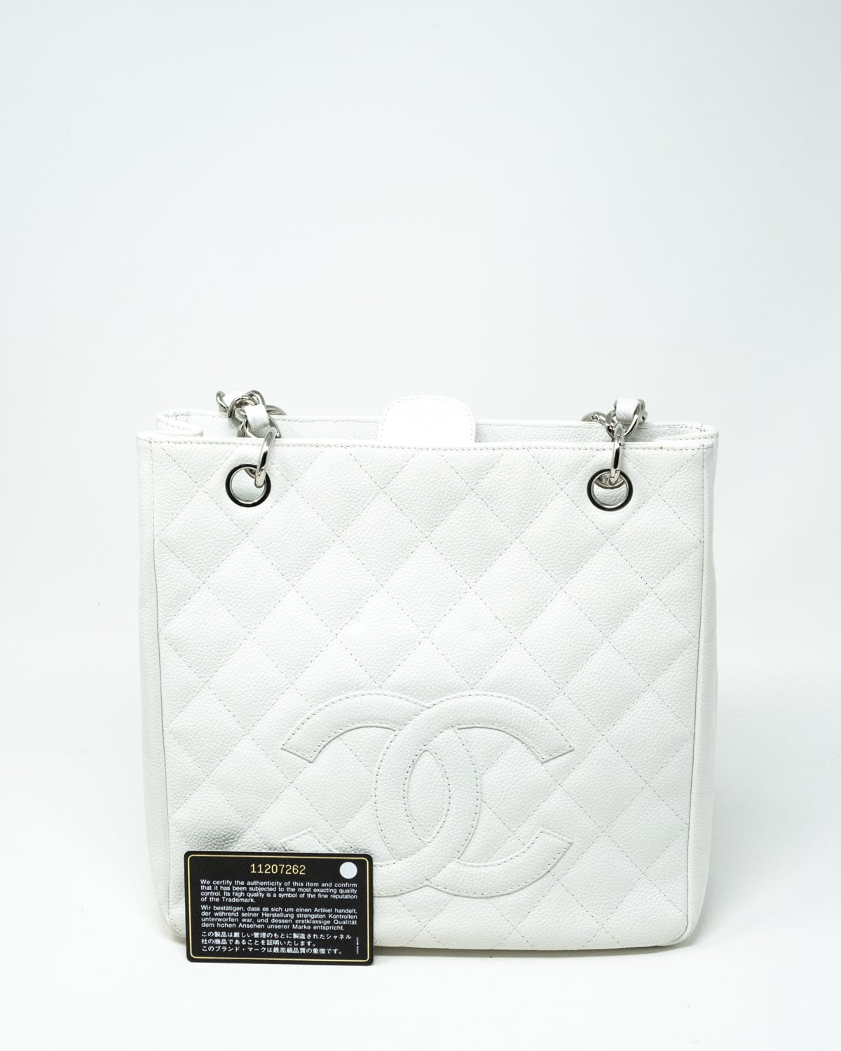 Chanel Chanel White Caviar Leather PST PHW  - AGL1995