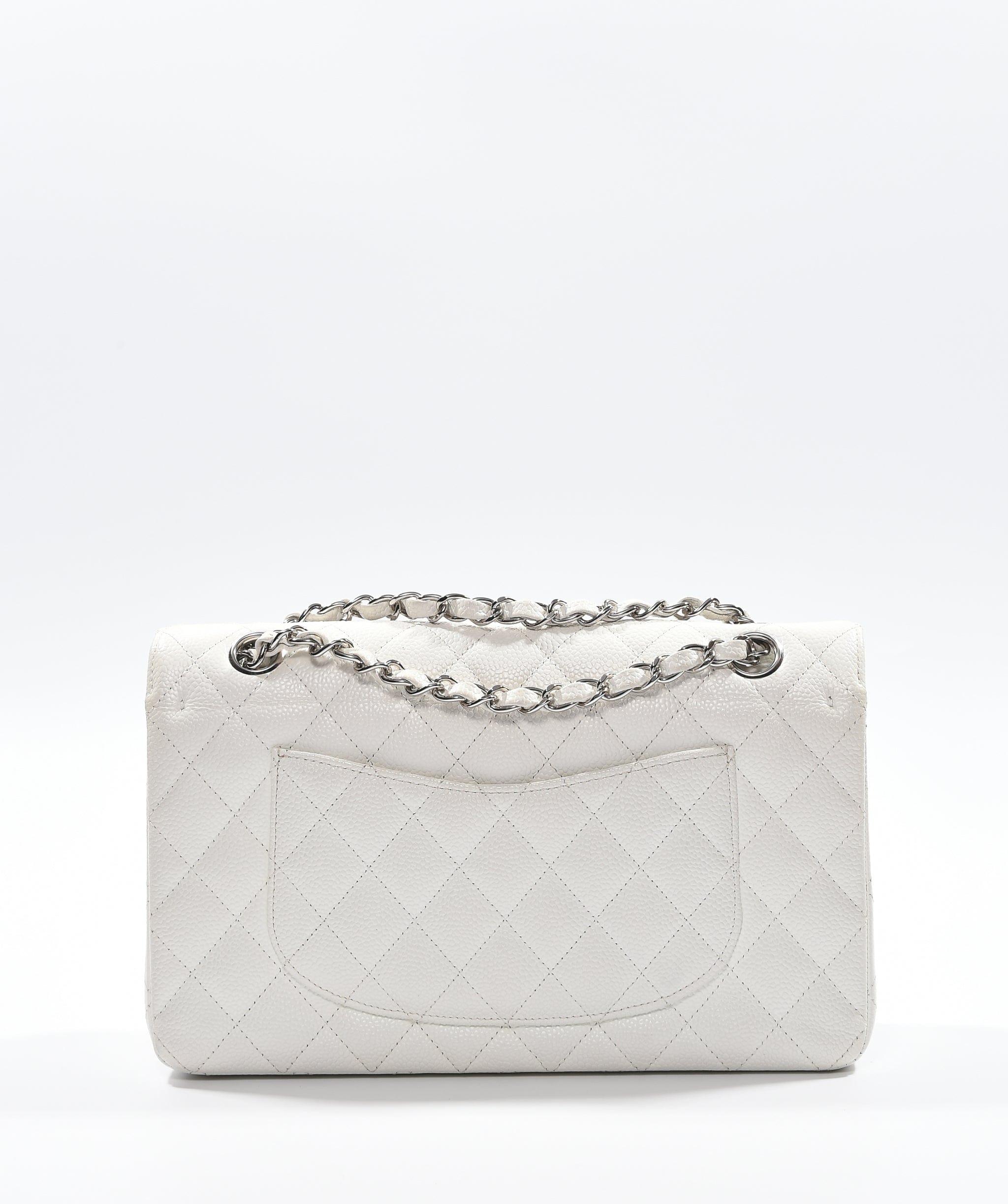 Chanel Chanel white caviar medium classic flap ASL3318