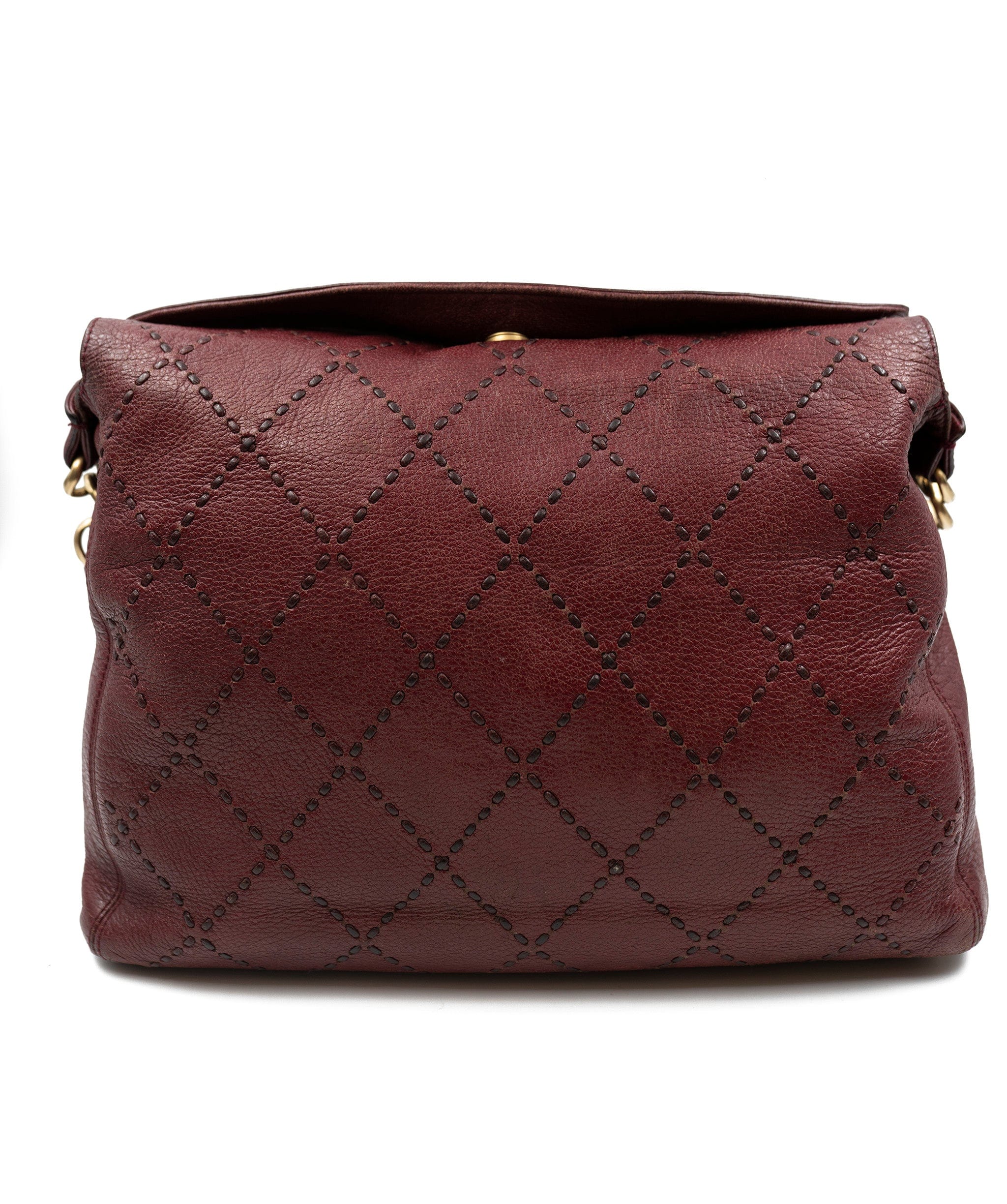 Chanel Chanel Wild stitch burgundy tote bag  ADL2083