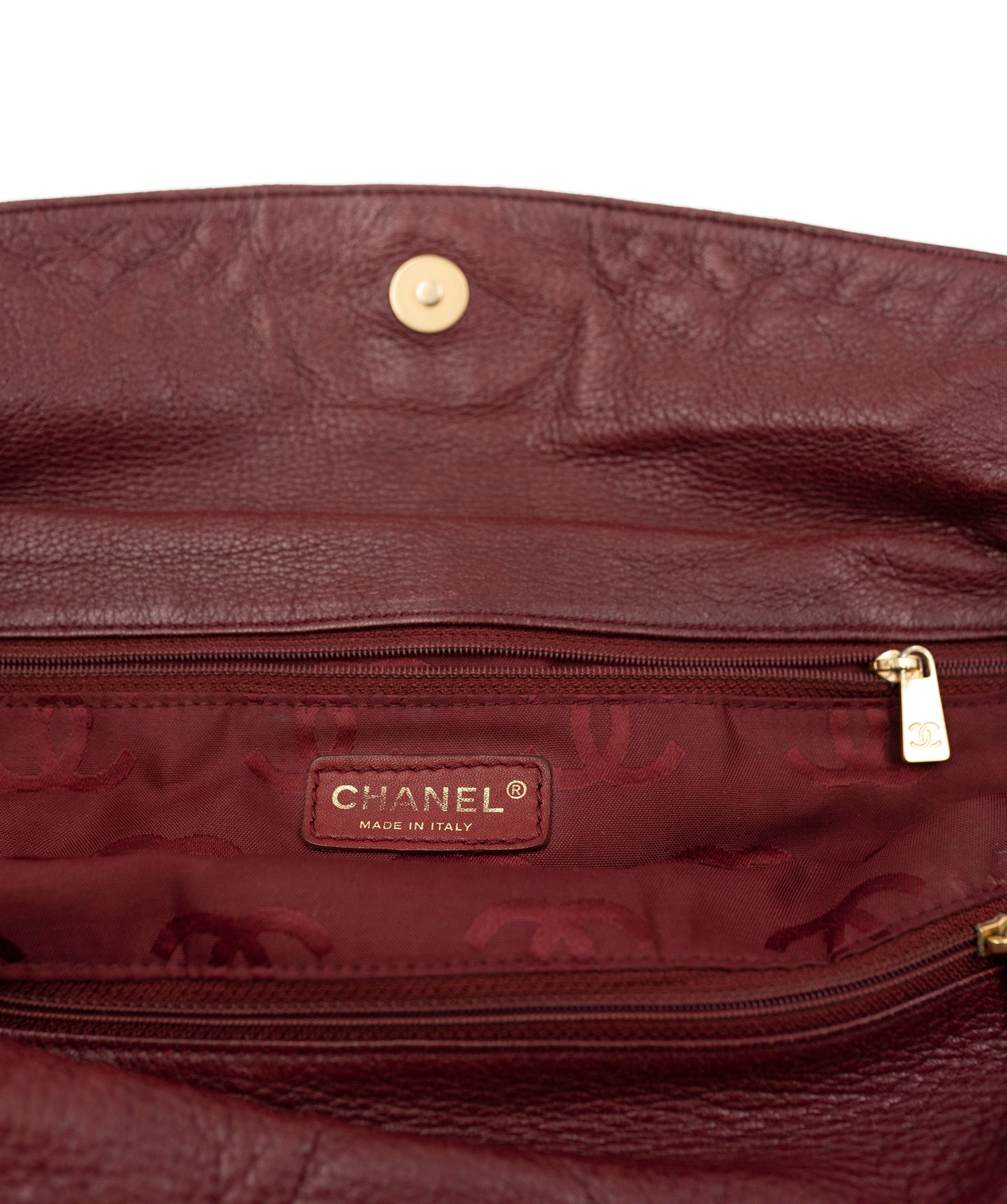 Chanel Chanel Wild stitch burgundy tote bag  ADL2083