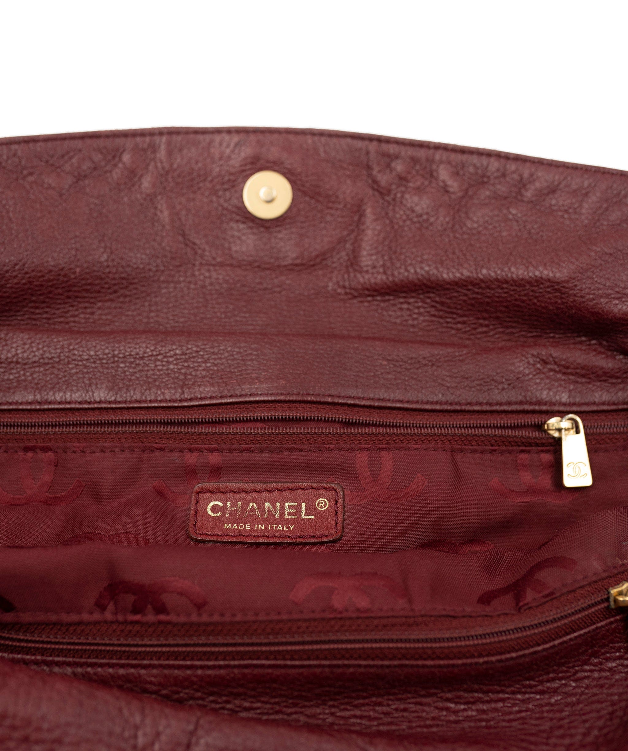 Chanel Chanel Wild stitch burgundy tote bag  ADL2083