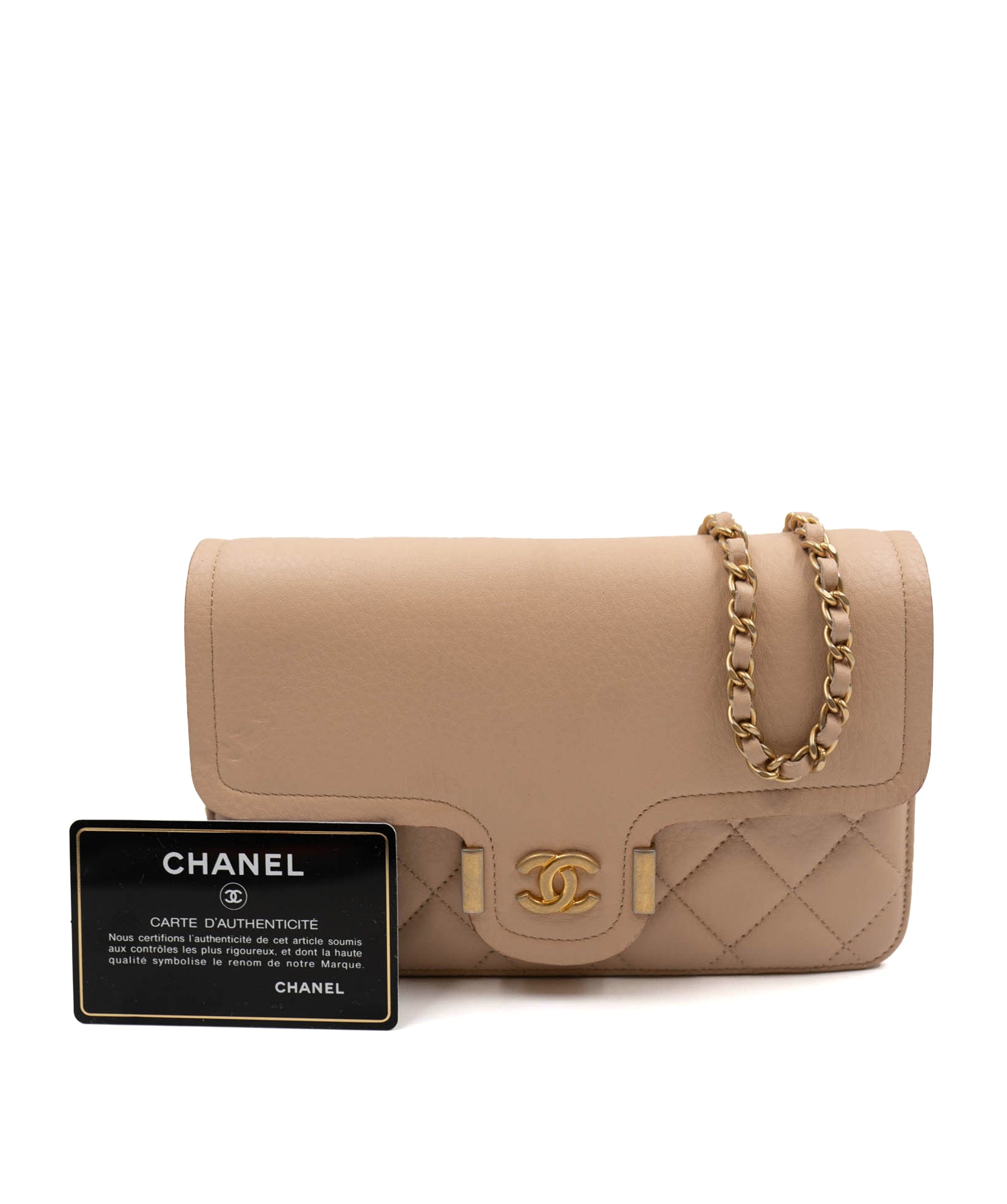 Chanel chanel WOC beige ALC0034