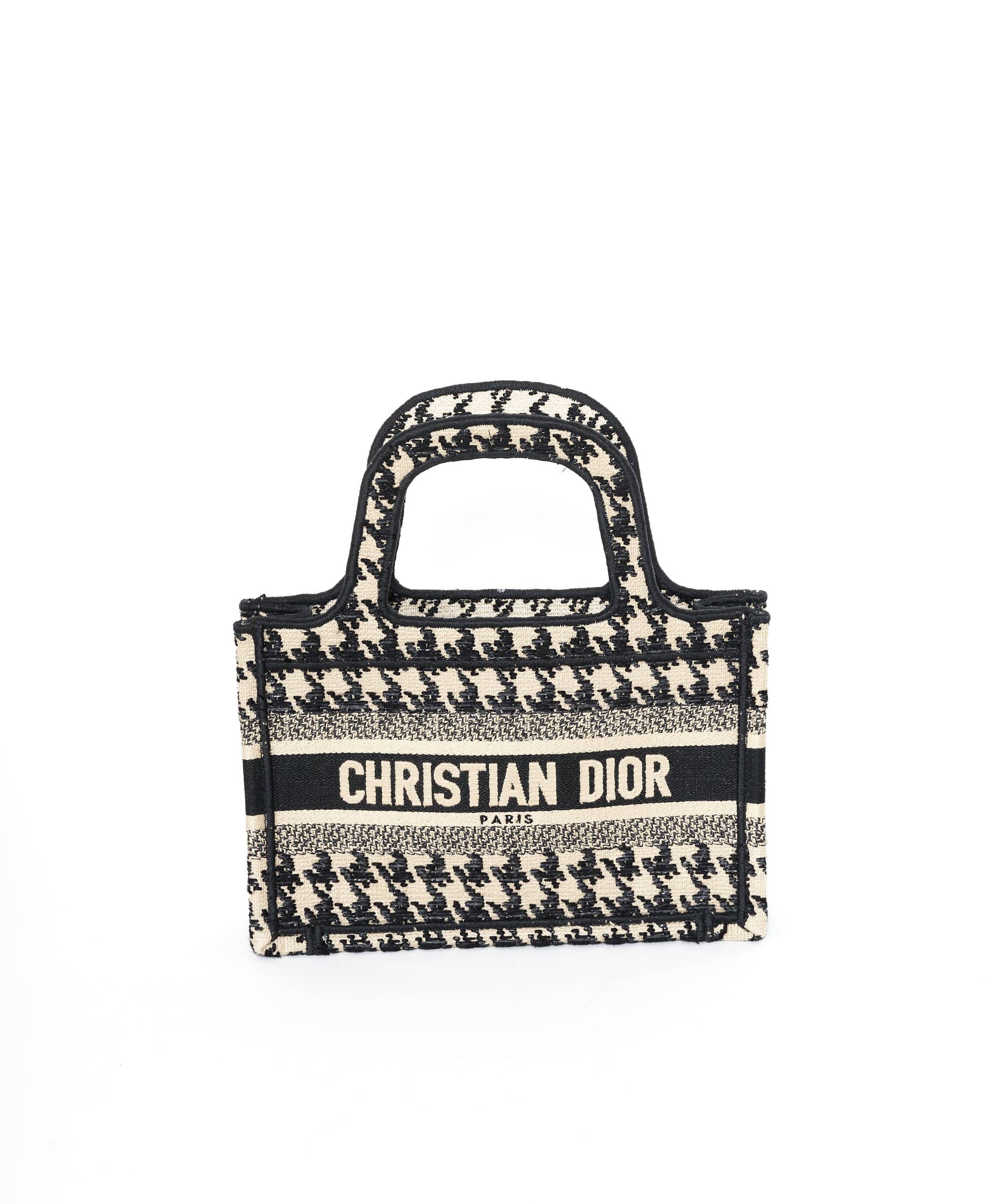 Chanel Dior Mini Houndstooth Book Tote