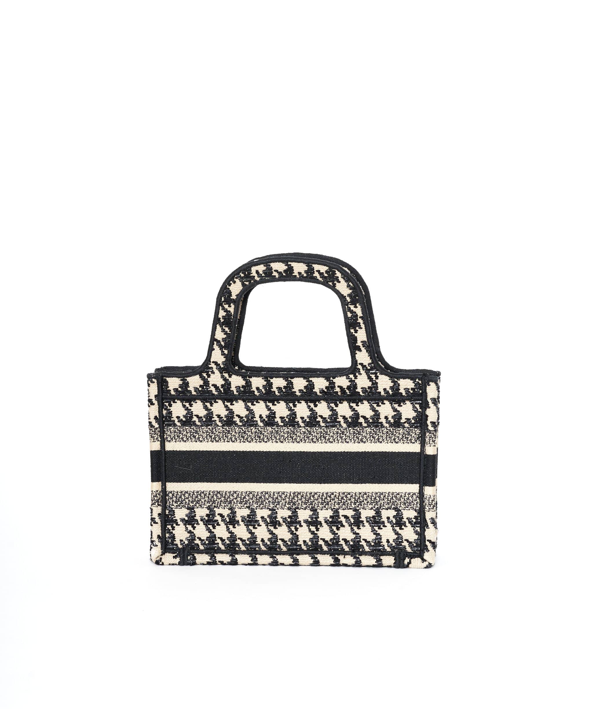 Chanel Dior Mini Houndstooth Book Tote