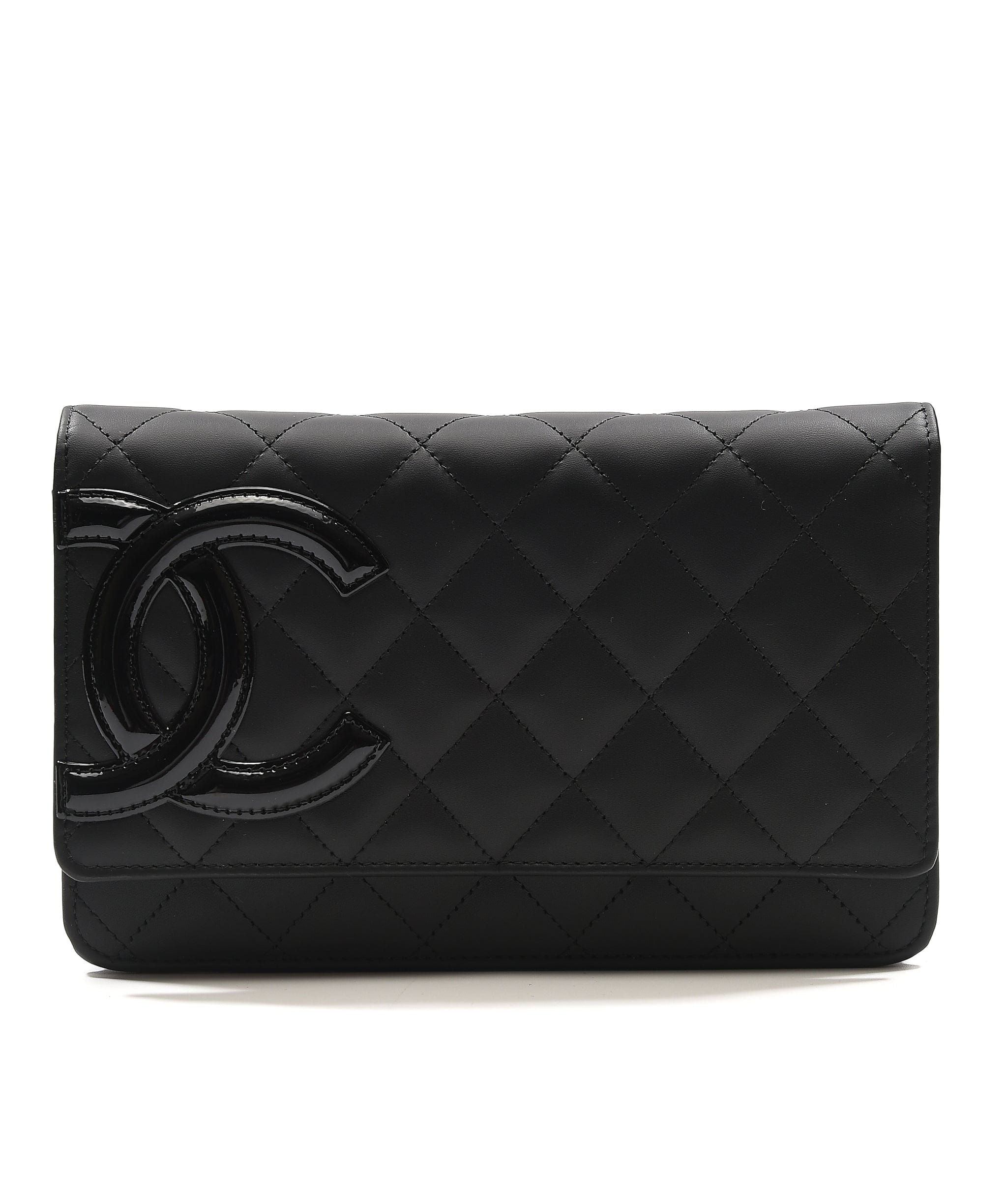 Chanel Preloved Chanel Cambon WOC Black Lambskin SKC1019