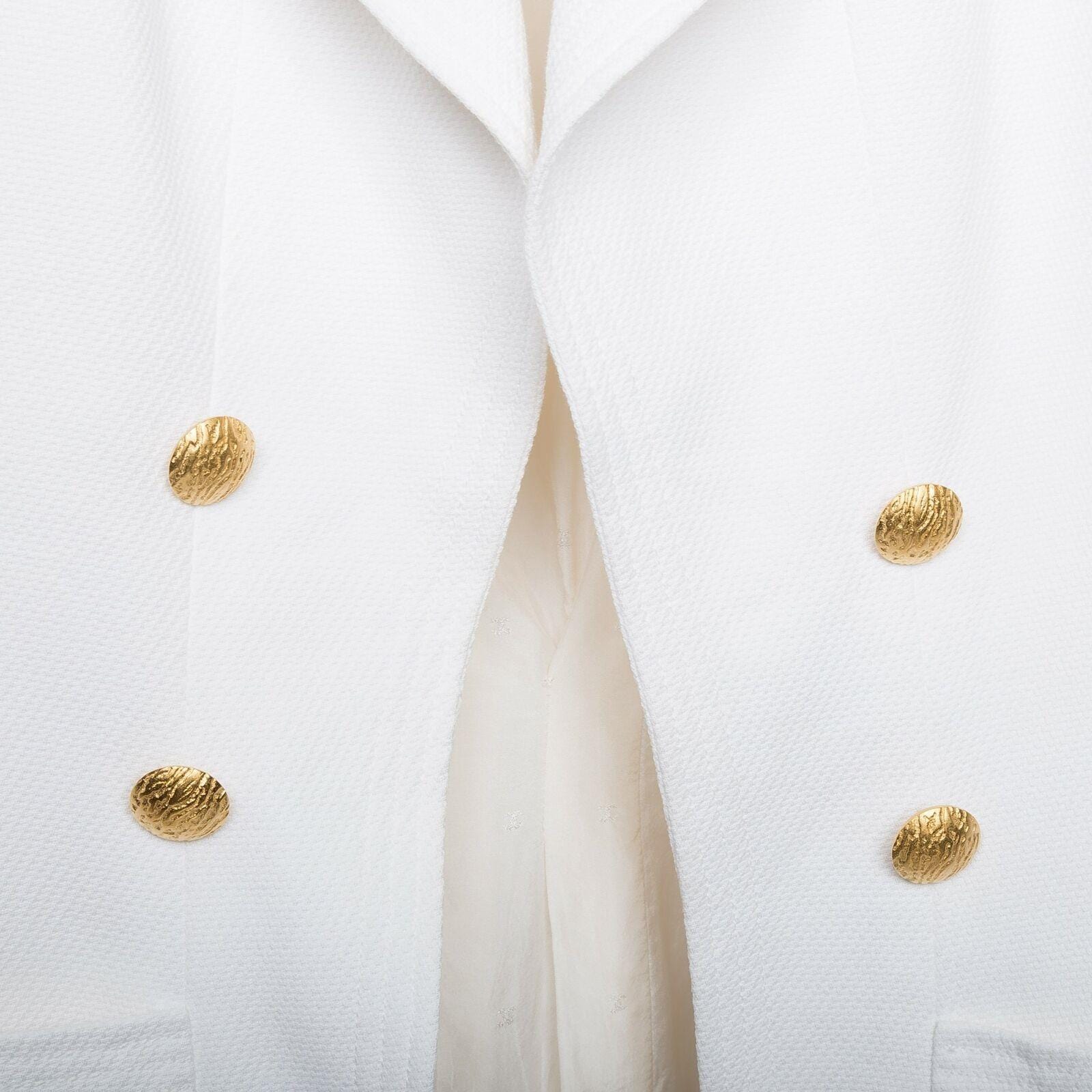 Chanel Chanel White Cotton Blazer