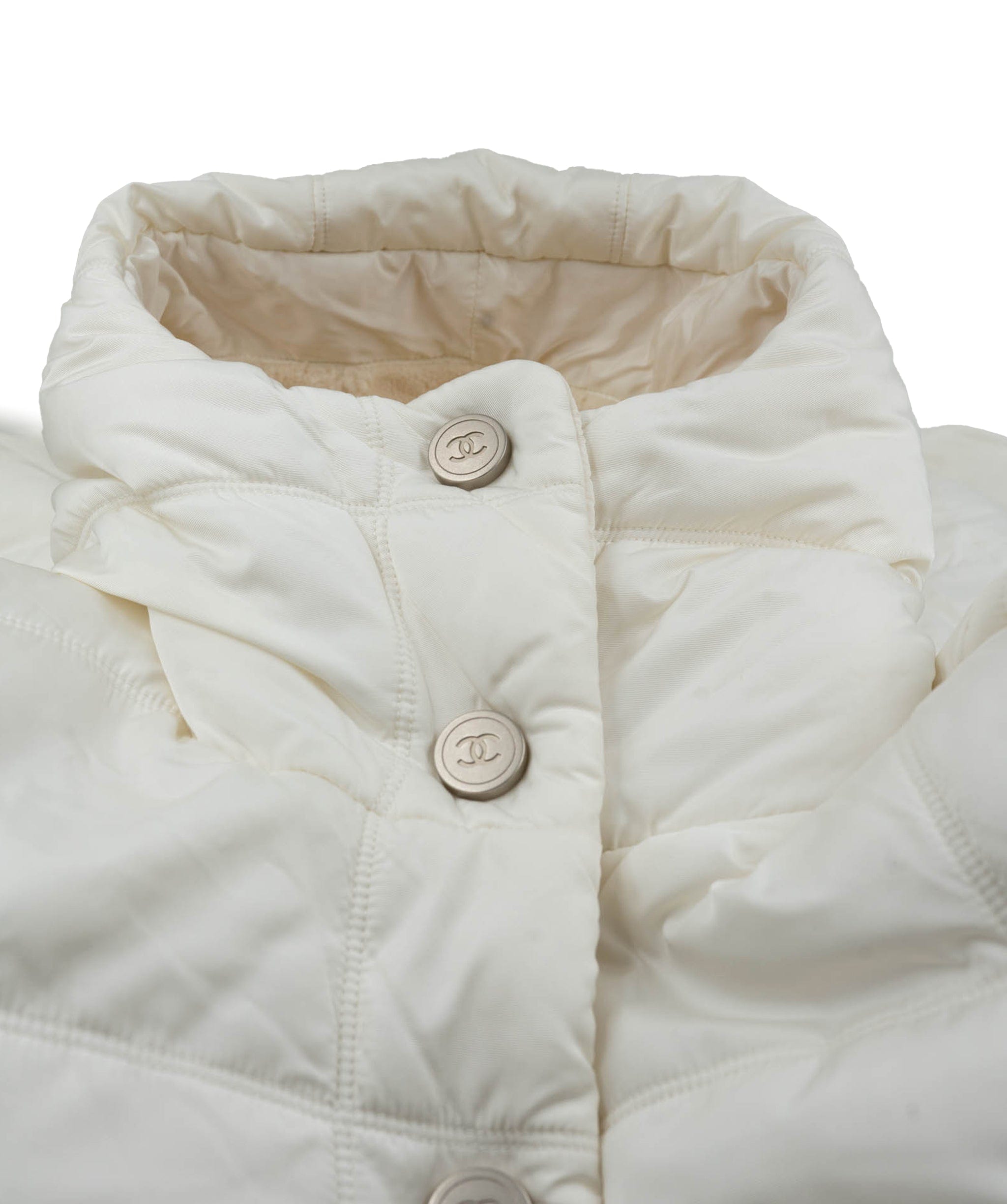 Chanel Chanel 00A Puffer Coat White ASL4613