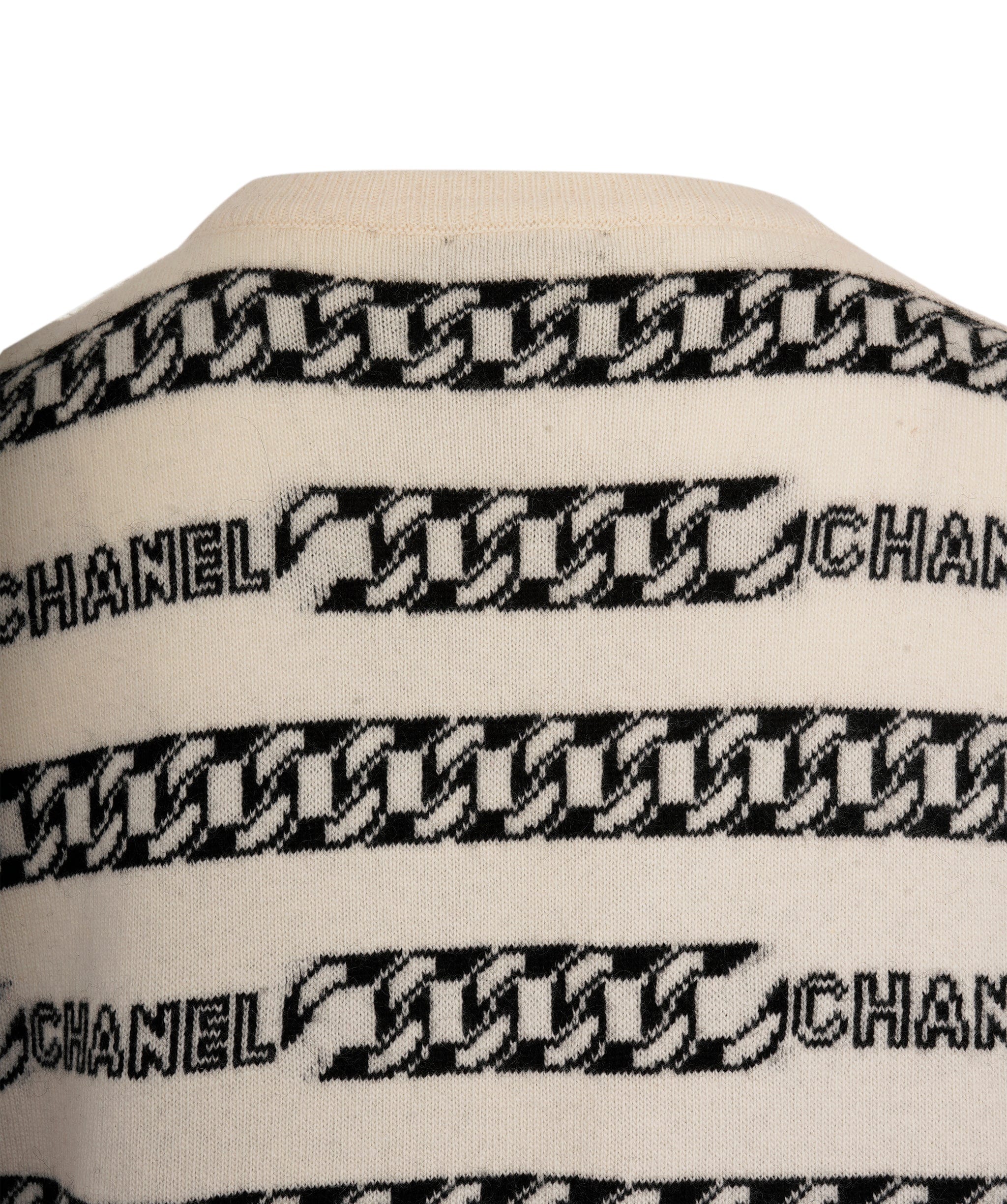 Chanel Chanel 01A Chain Logo Cashmere Dress ASL7171