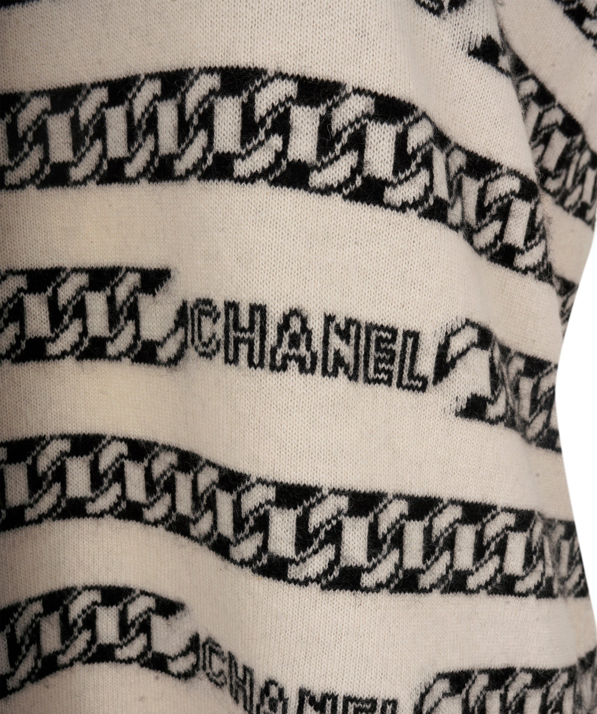 Chanel Chanel 01A Chain Logo Cashmere Dress ASL7171