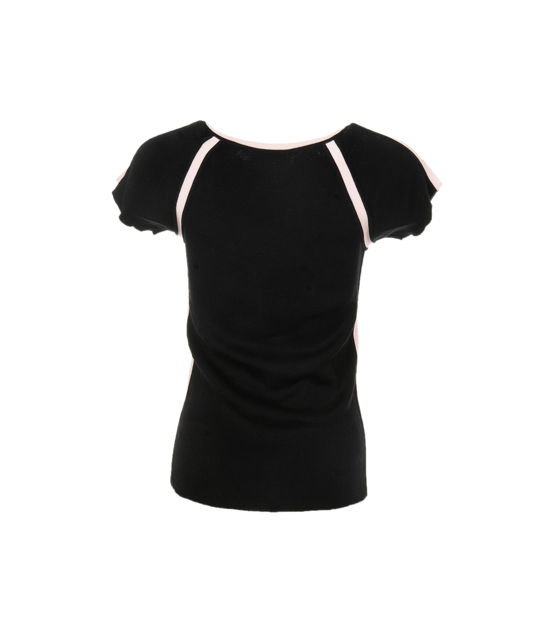 Chanel Chanel 03P Knit Top Black Pink ASL7134