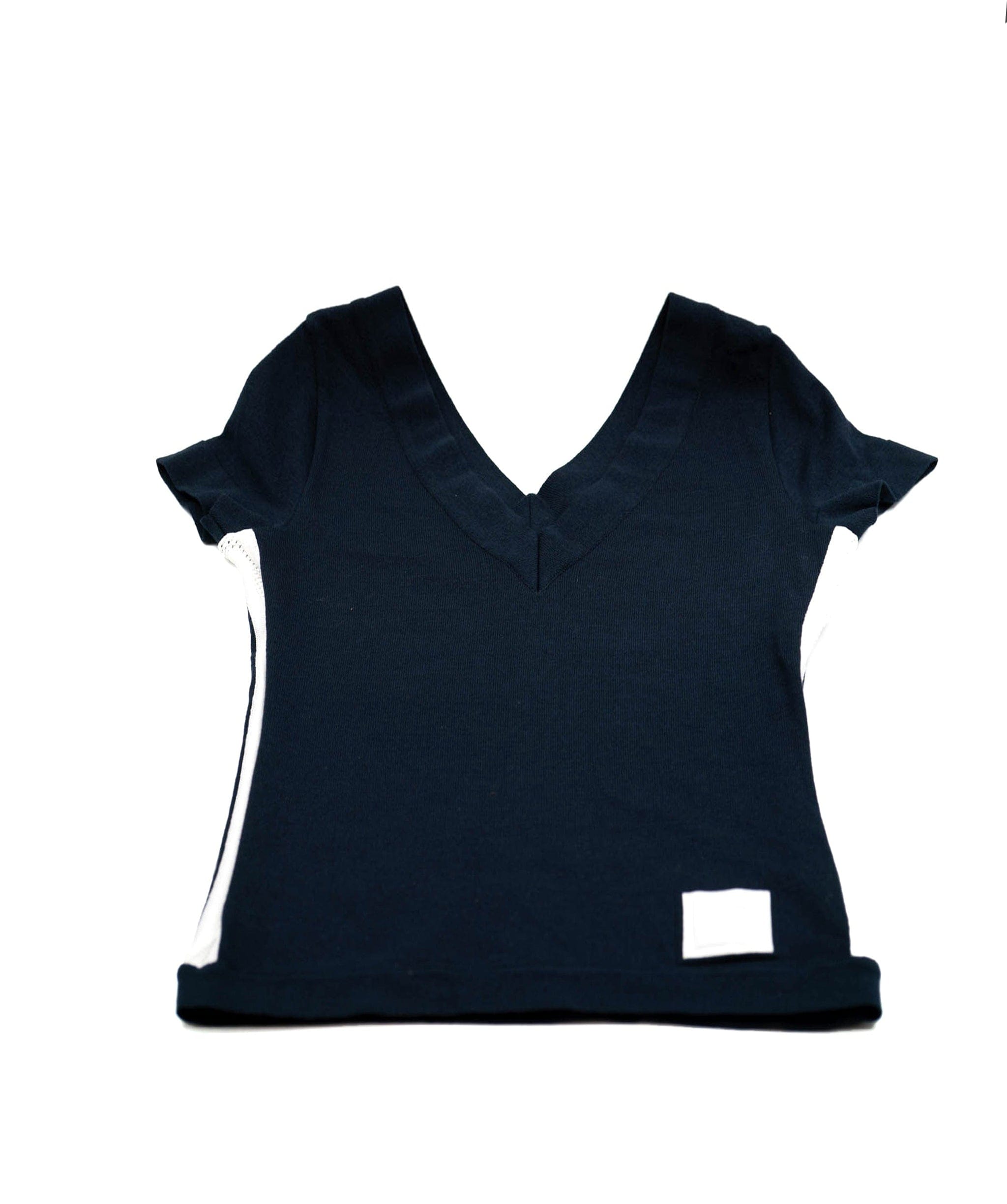 Chanel Chanel 05P V-neck Top Navy ASL4481