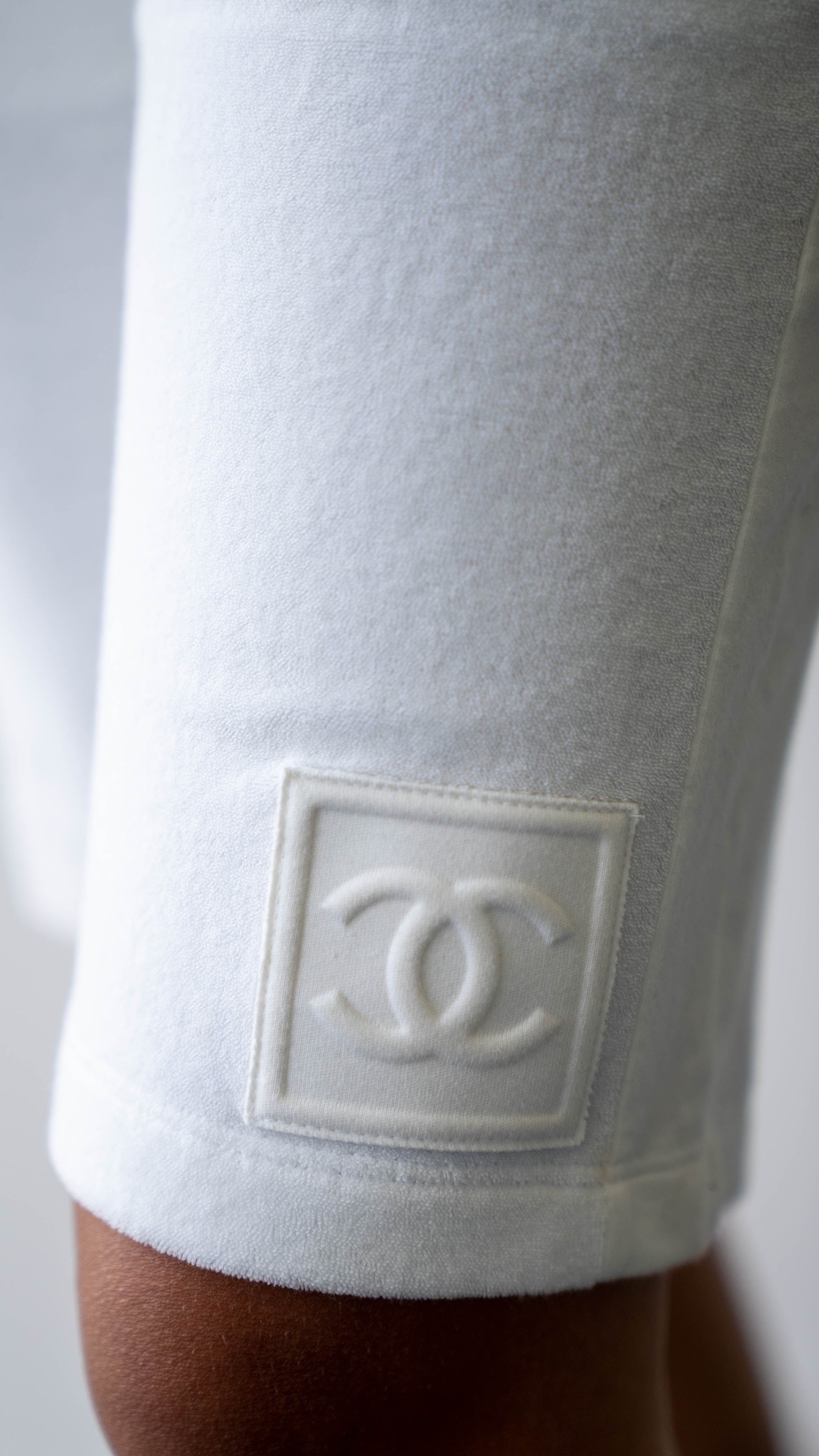 Chanel Chanel 09C Logo Hoodie Half Pants set #36 White ASL3763