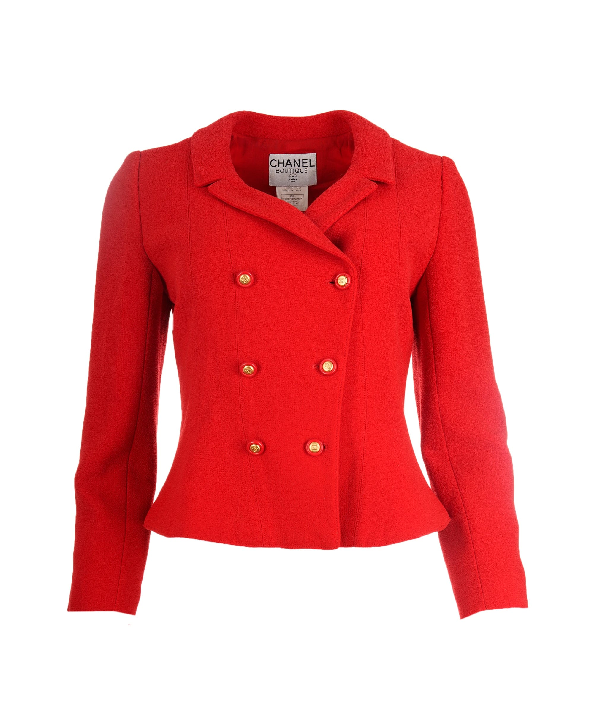 Chanel Chanel 96A Red Skirt Suit ASL4637