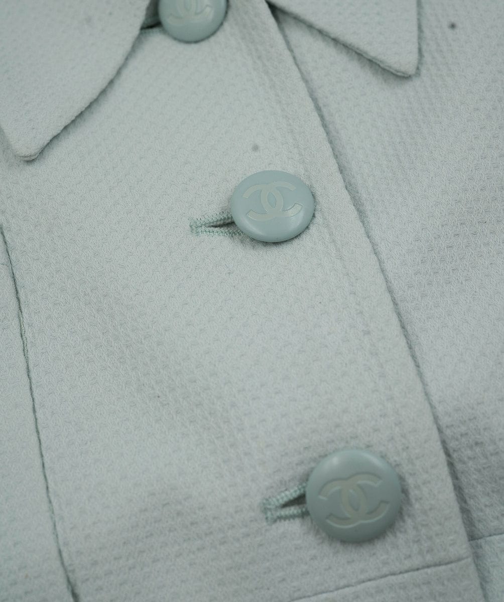 Chanel Chanel 96C Skirt Suit Light Blue ASL4621