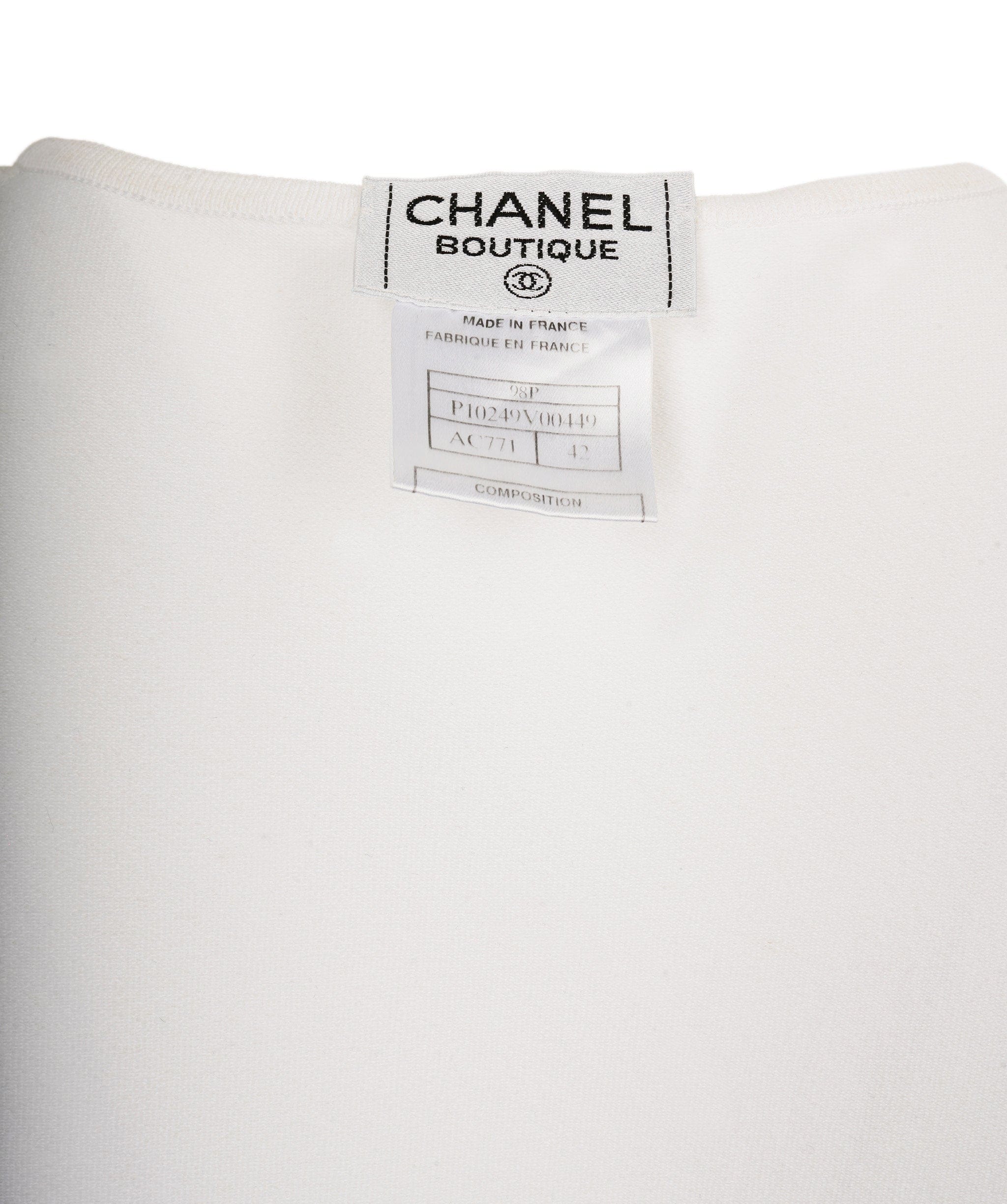 Chanel Chanel 98P Summer Knit Tank White ASL7141