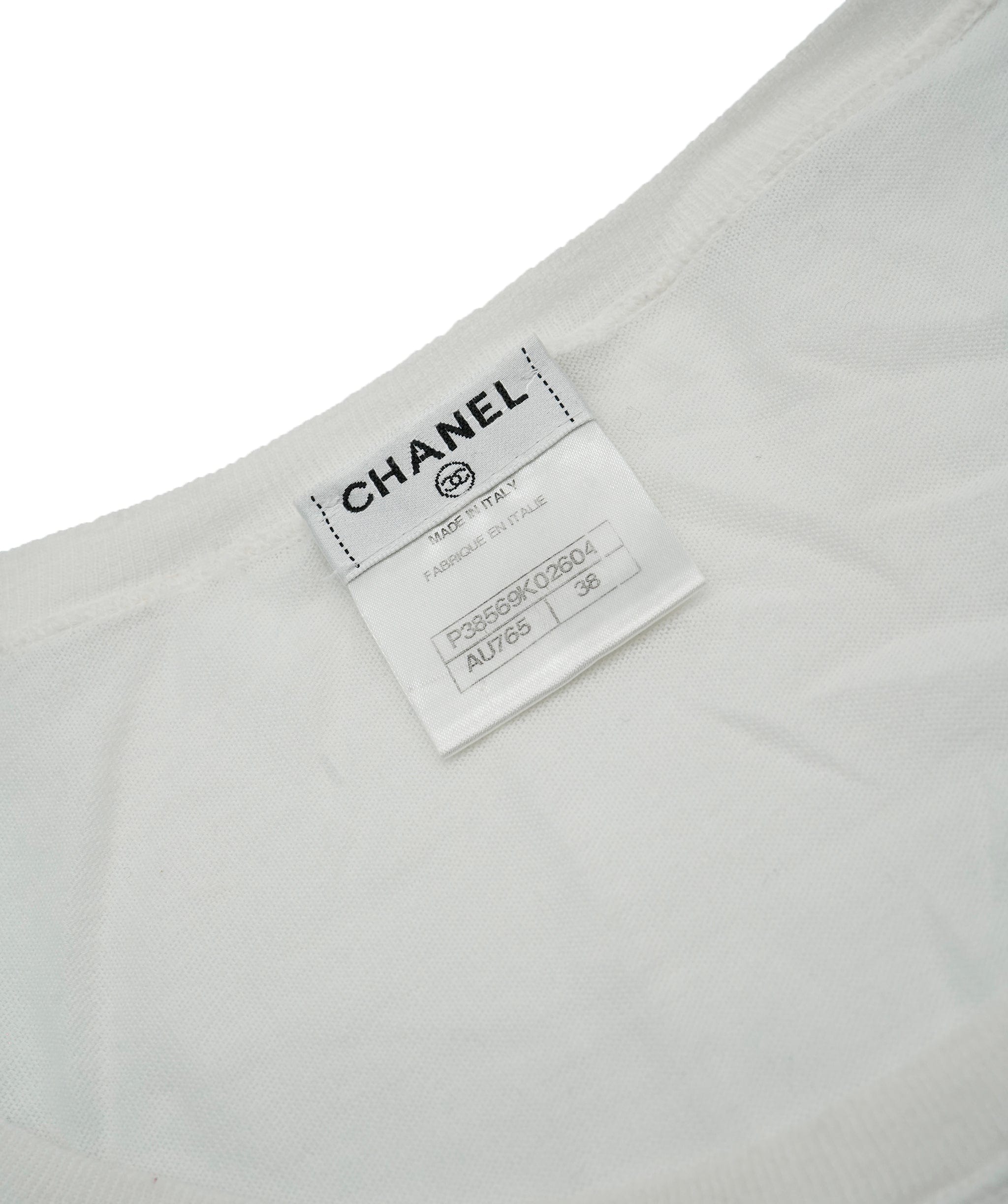 Chanel Chanel Big CC Knit Tank White ASL5429